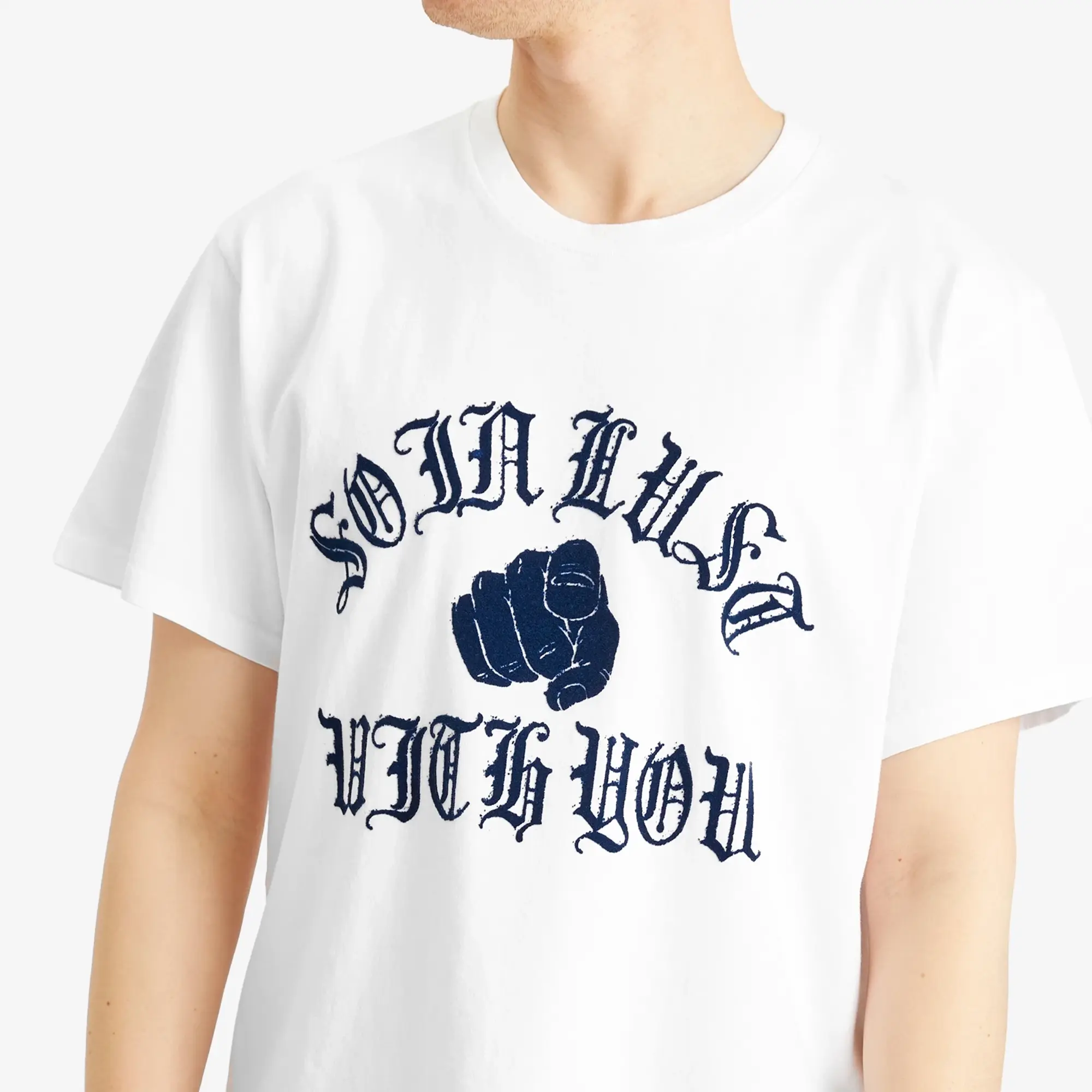 Second/Layer Men's In List Baggy Baby T-Shirt White