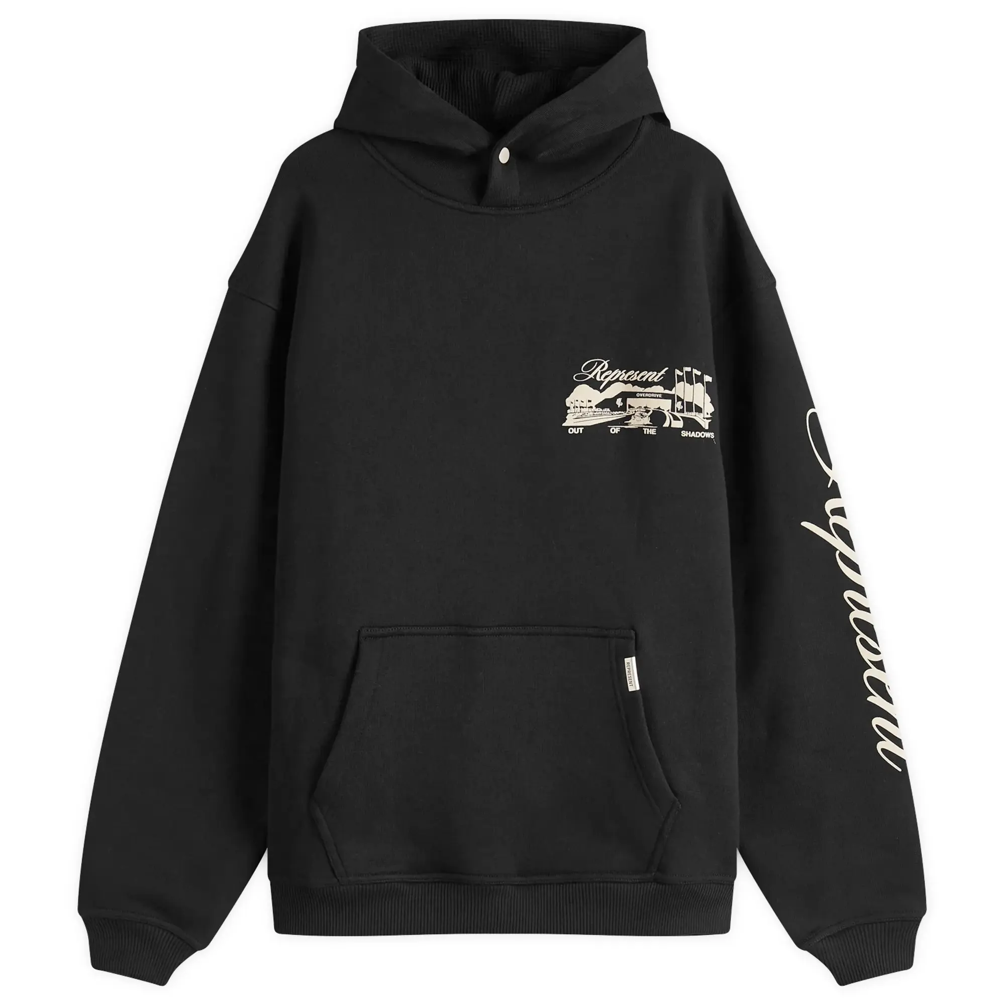 Represent Men's Race Way Hoodie Jet Black