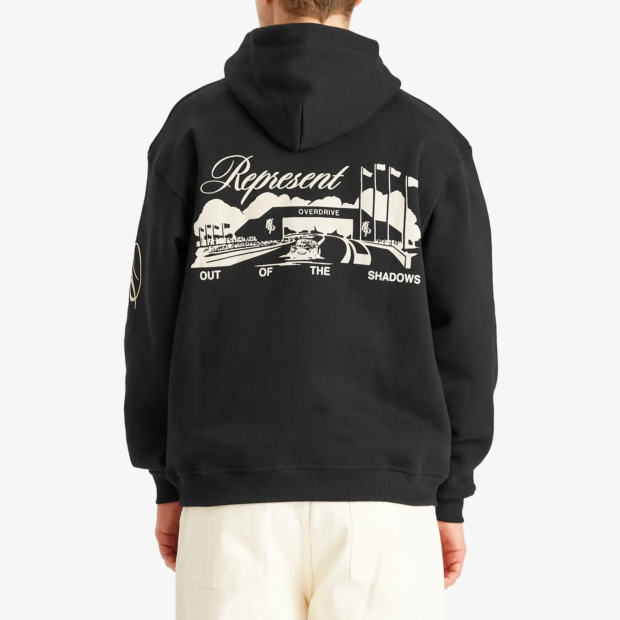 Represent Men's Race Way Hoodie Jet Black