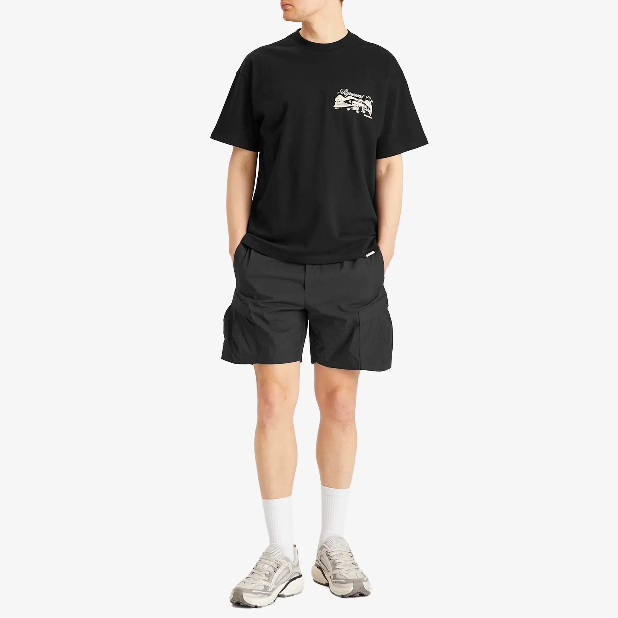 Represent Men's Tech Cargo Short Jet Black
