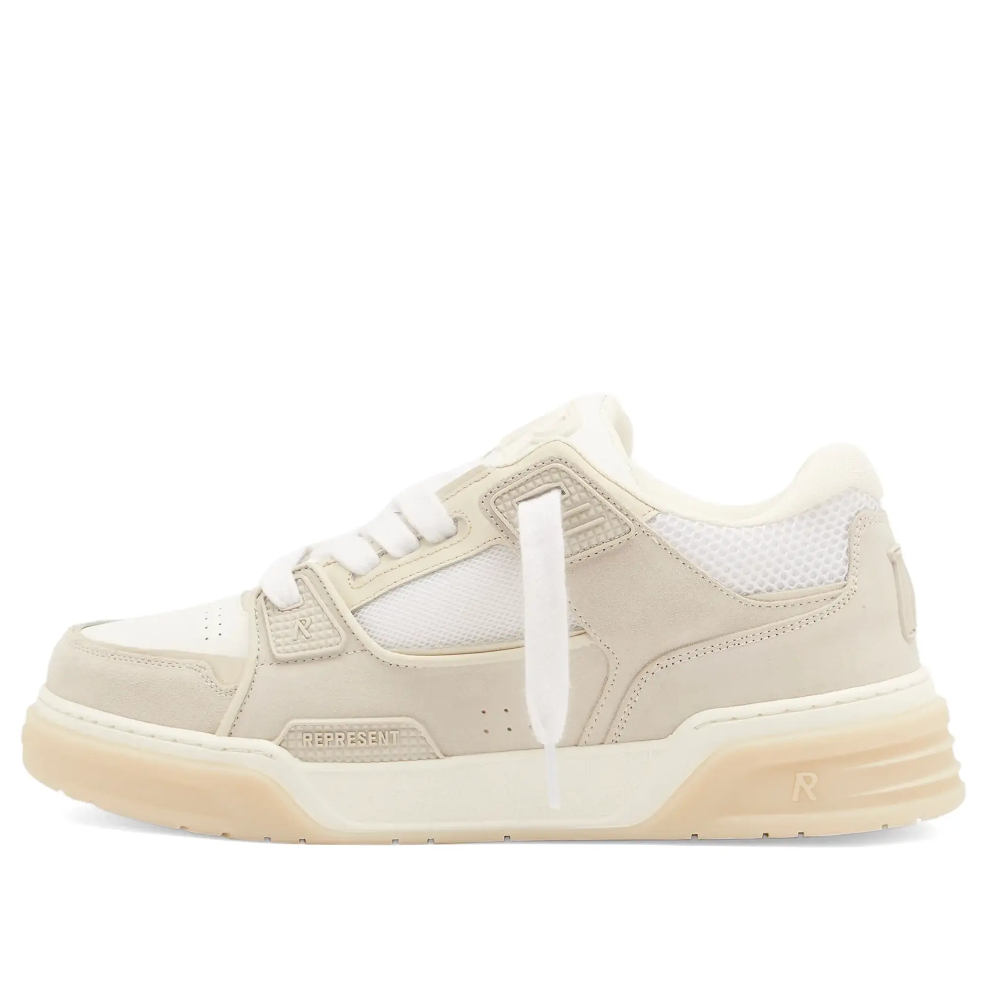 Represent Men's Studio Sneaker Mesh Vintage White