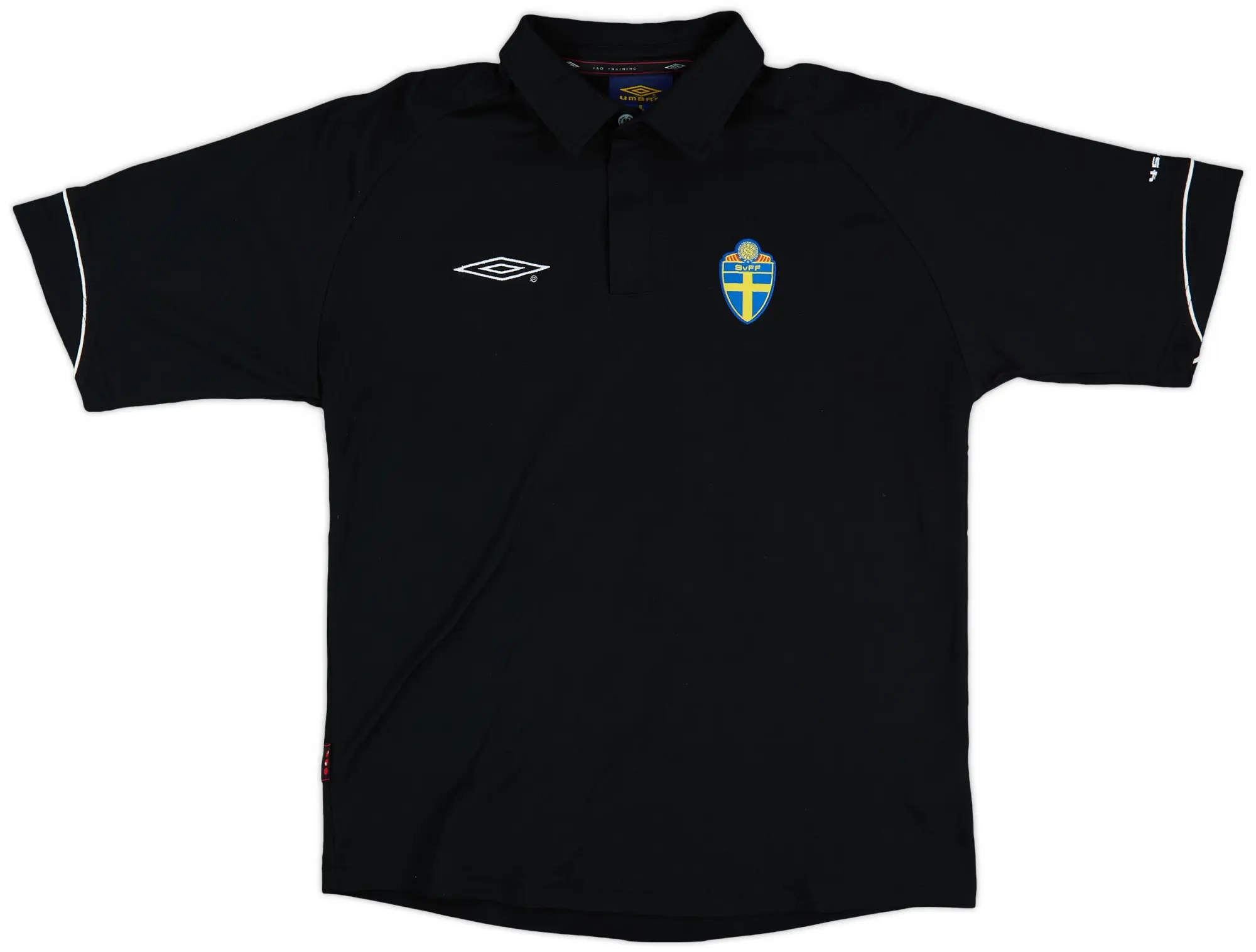 2004-06 Sweden Umbro 1/4 Zip Polo Shirt - 9/10 - (L)