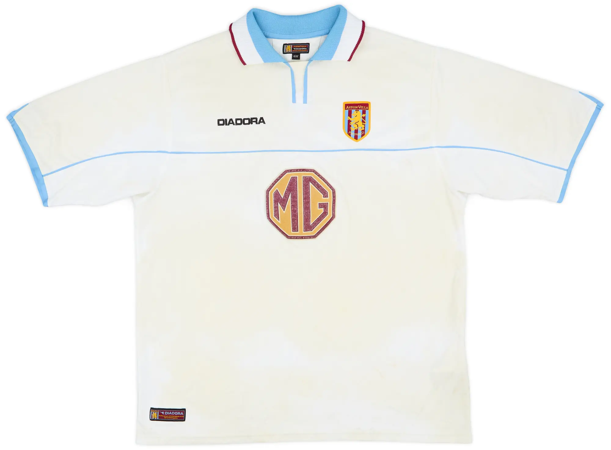 Diadora Aston Villa Mens SS Away Shirt 2002/03