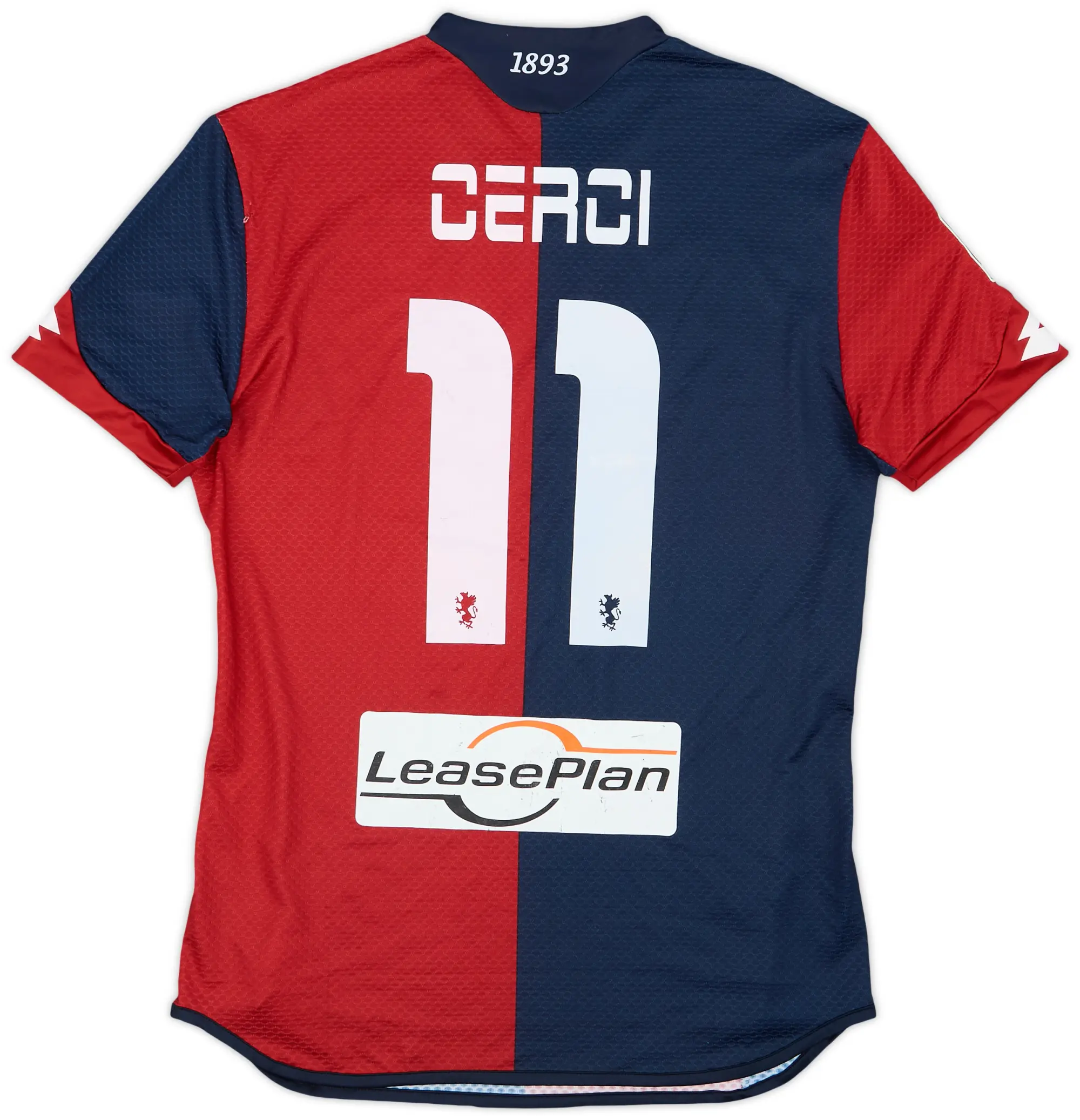 2015-16 Genoa Match Issue Home Shirt Cerci #11