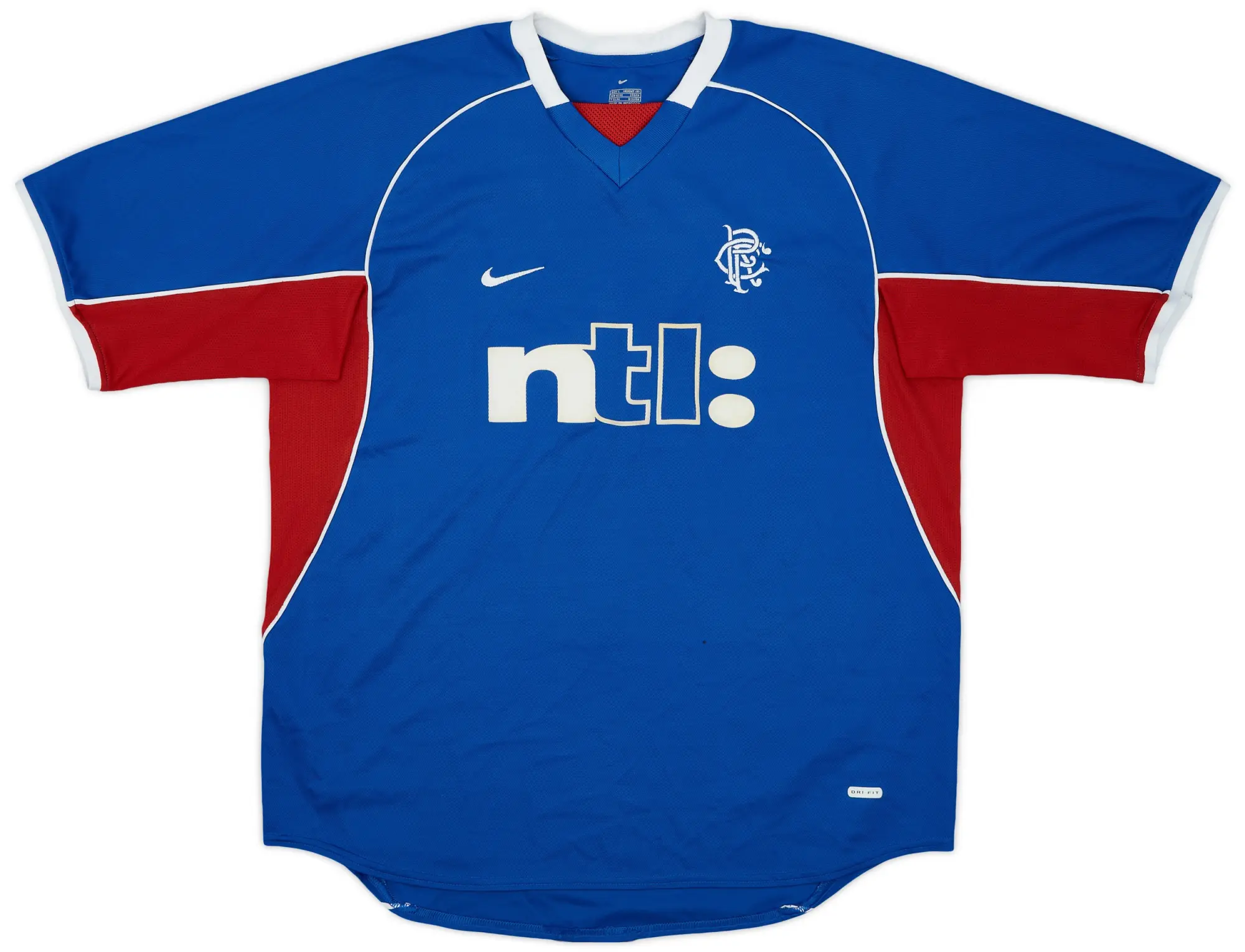 Nike Rangers Mens SS Home Shirt 2001/02