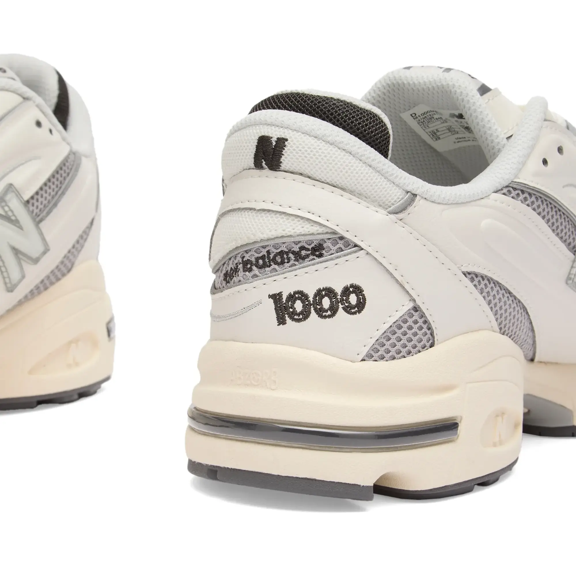 New Balance Unisex 1000 in White Suede/Mesh