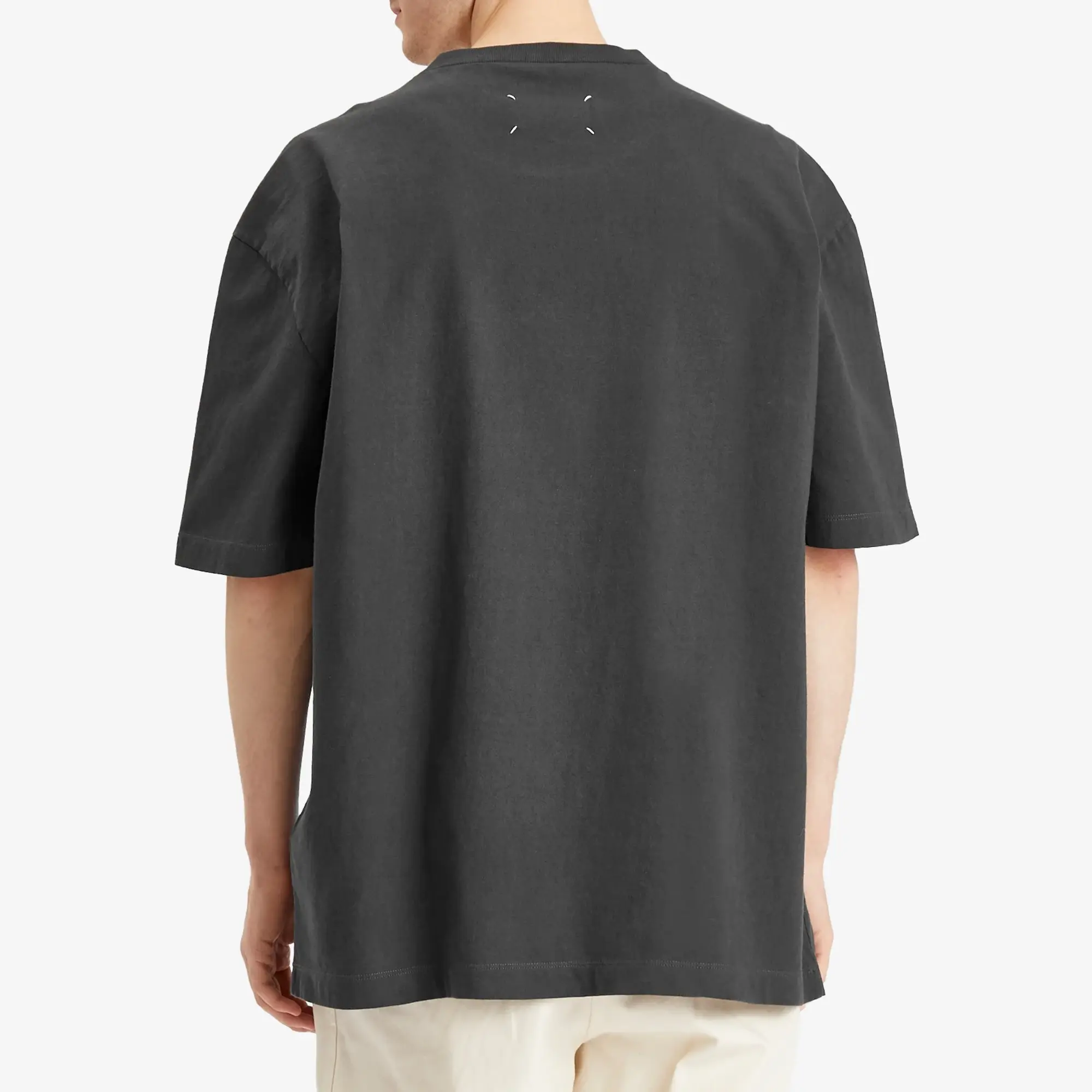 Maison Margiela Men's Numbers Jersey T-Shirt Washed Black