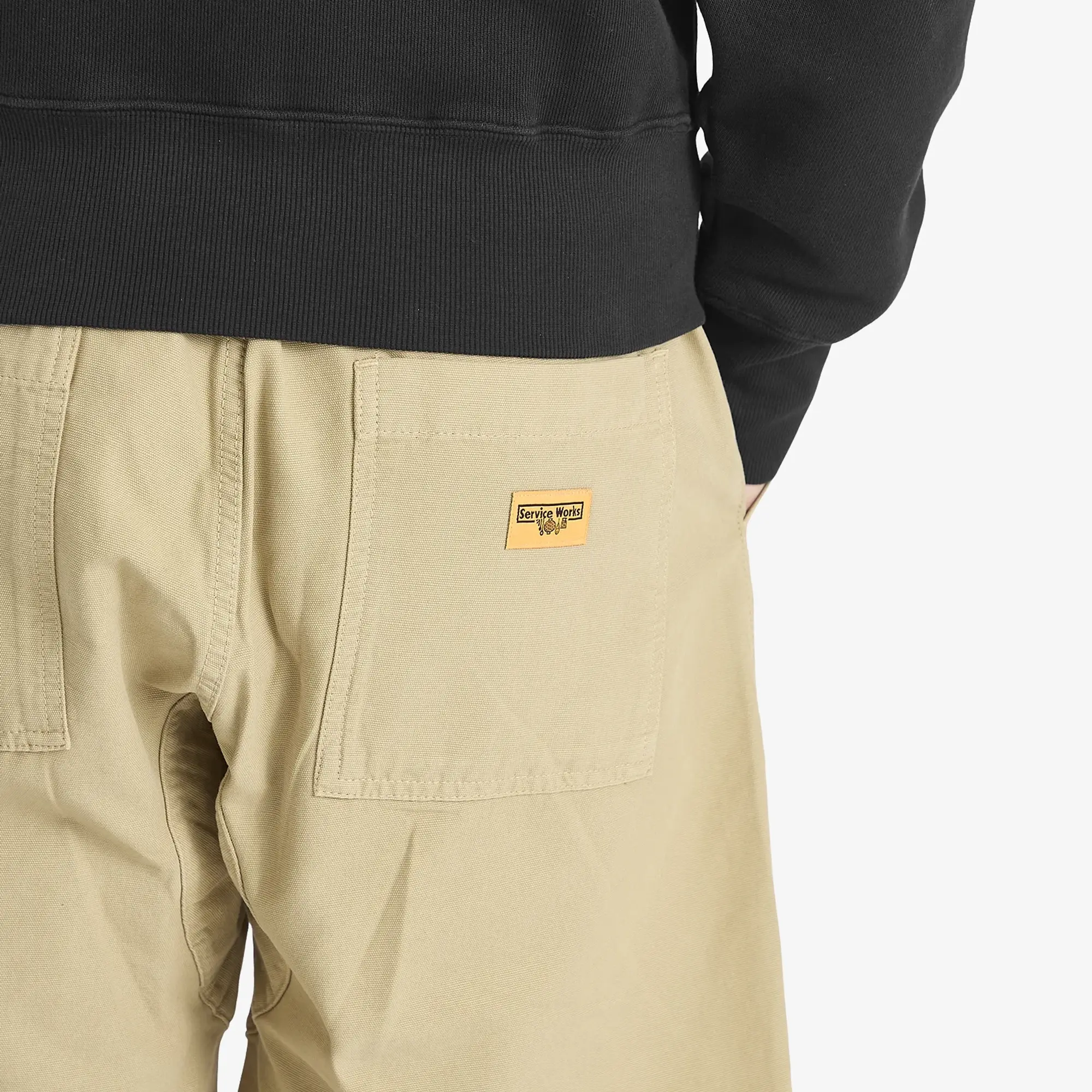 Service Works Men's Canvas Chef Short Khaki