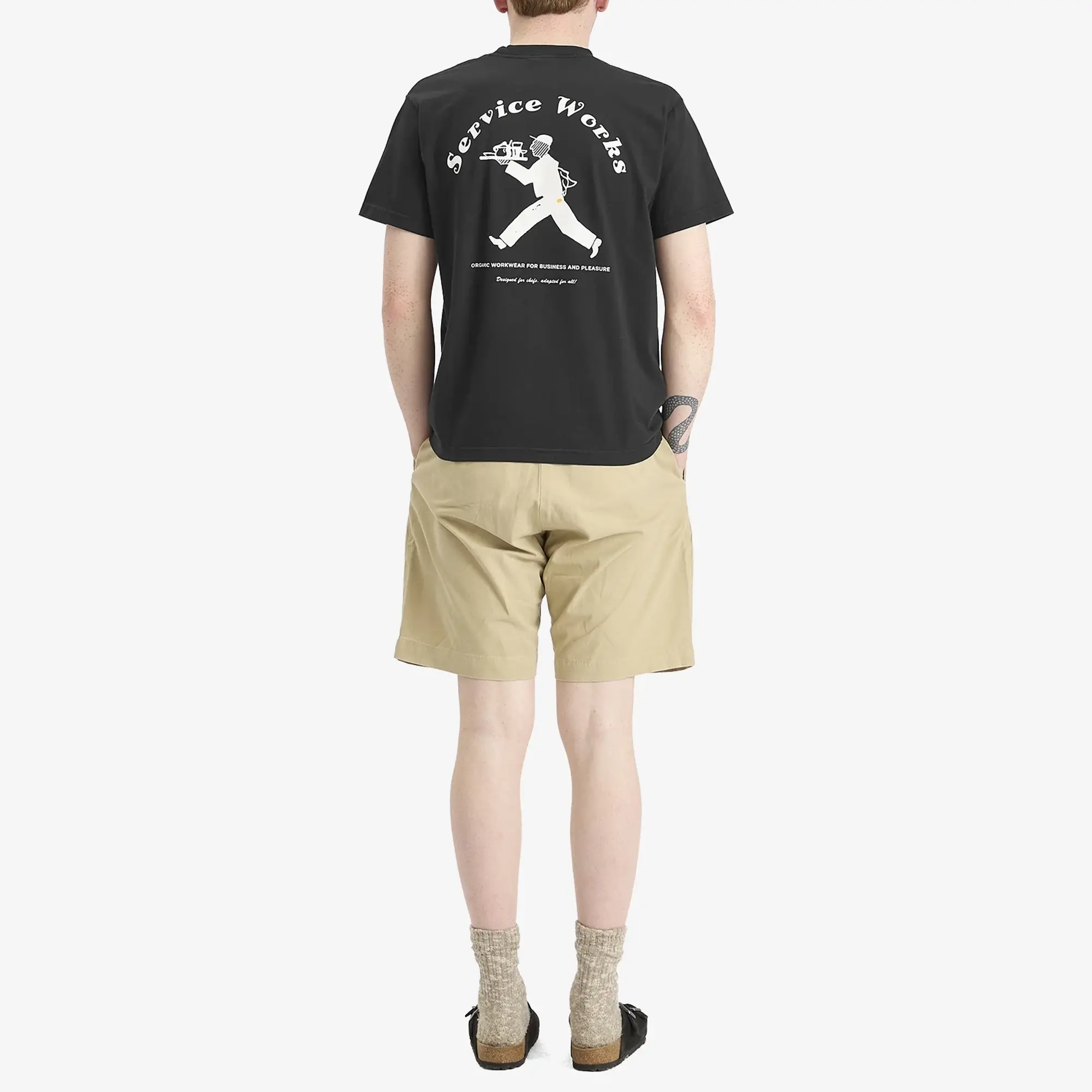 Service Works Men's Drill Part Timer Short Khaki