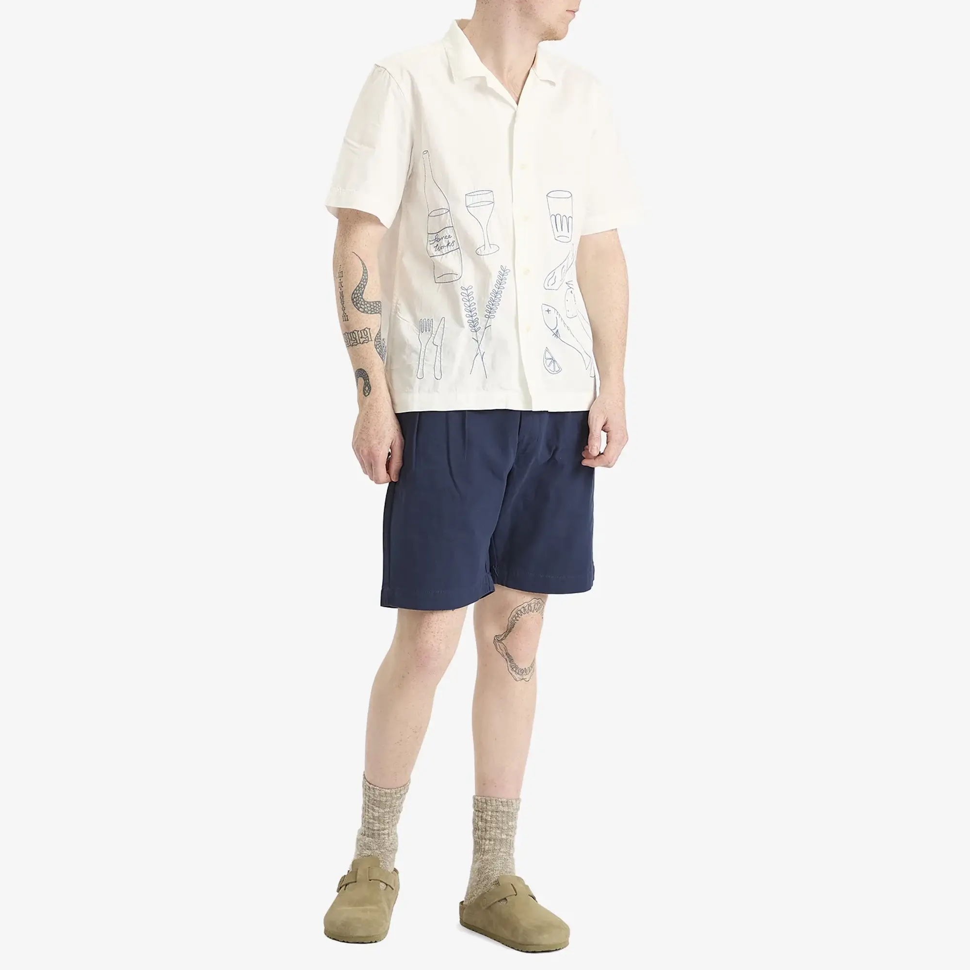 Service Works Men's Drill Part Timer Short Navy