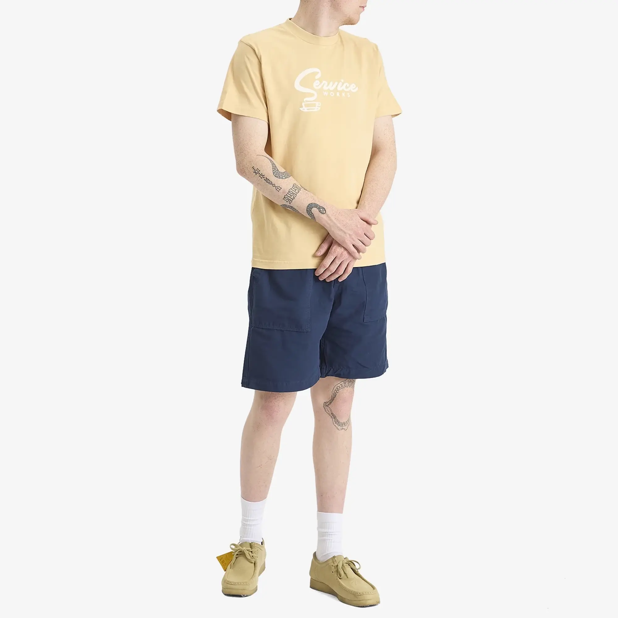 Service Works Men's Espresso T-Shirt Khaki