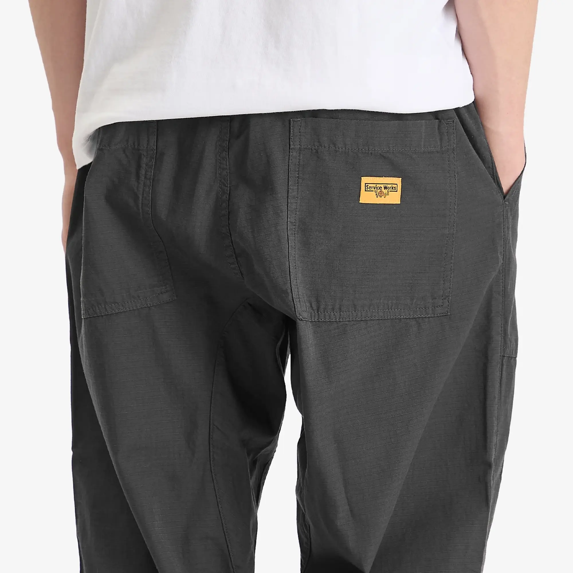 Service Works Men's Ripstop Chef Pant Washed Black