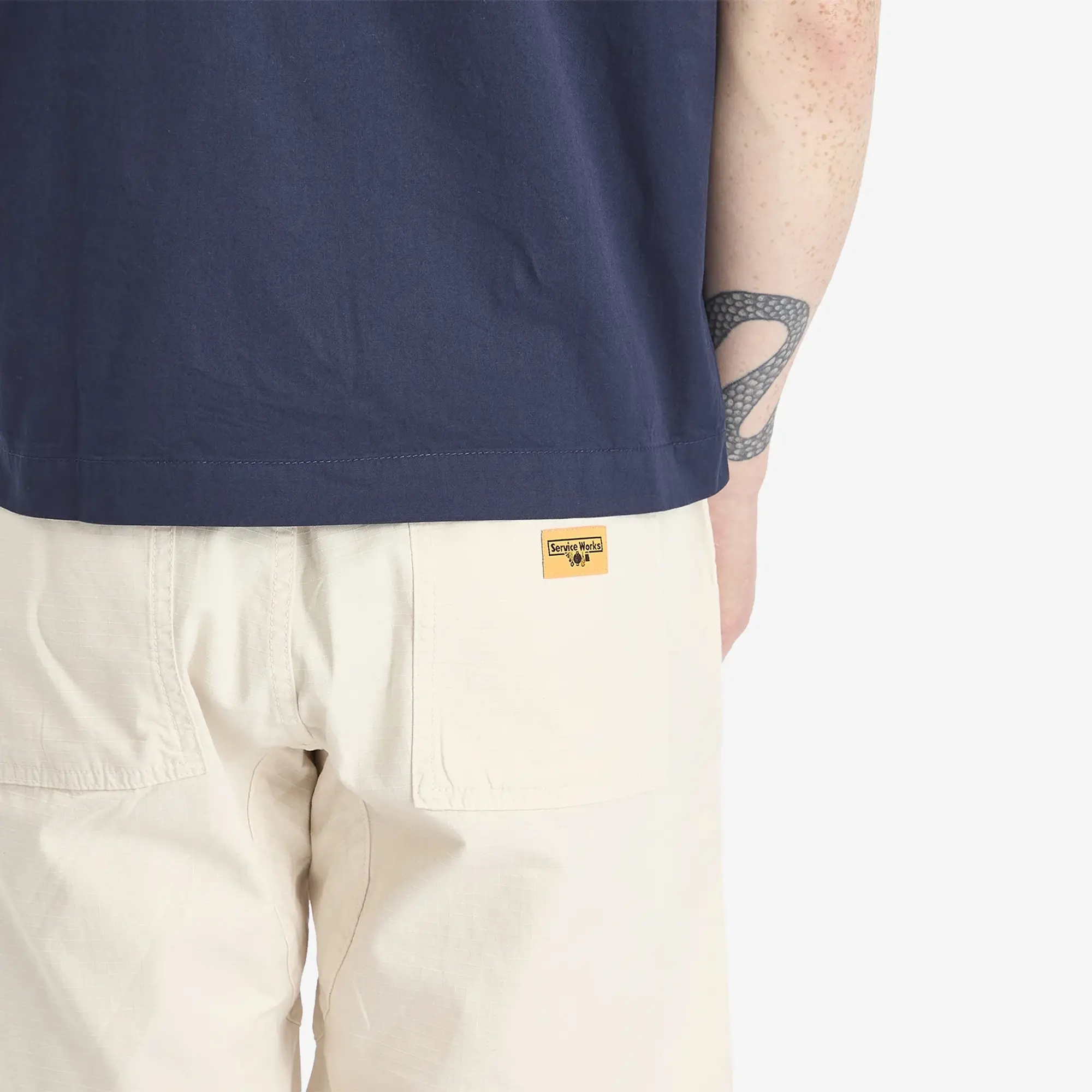 Service Works Men's Ripstop Chef Short Bone