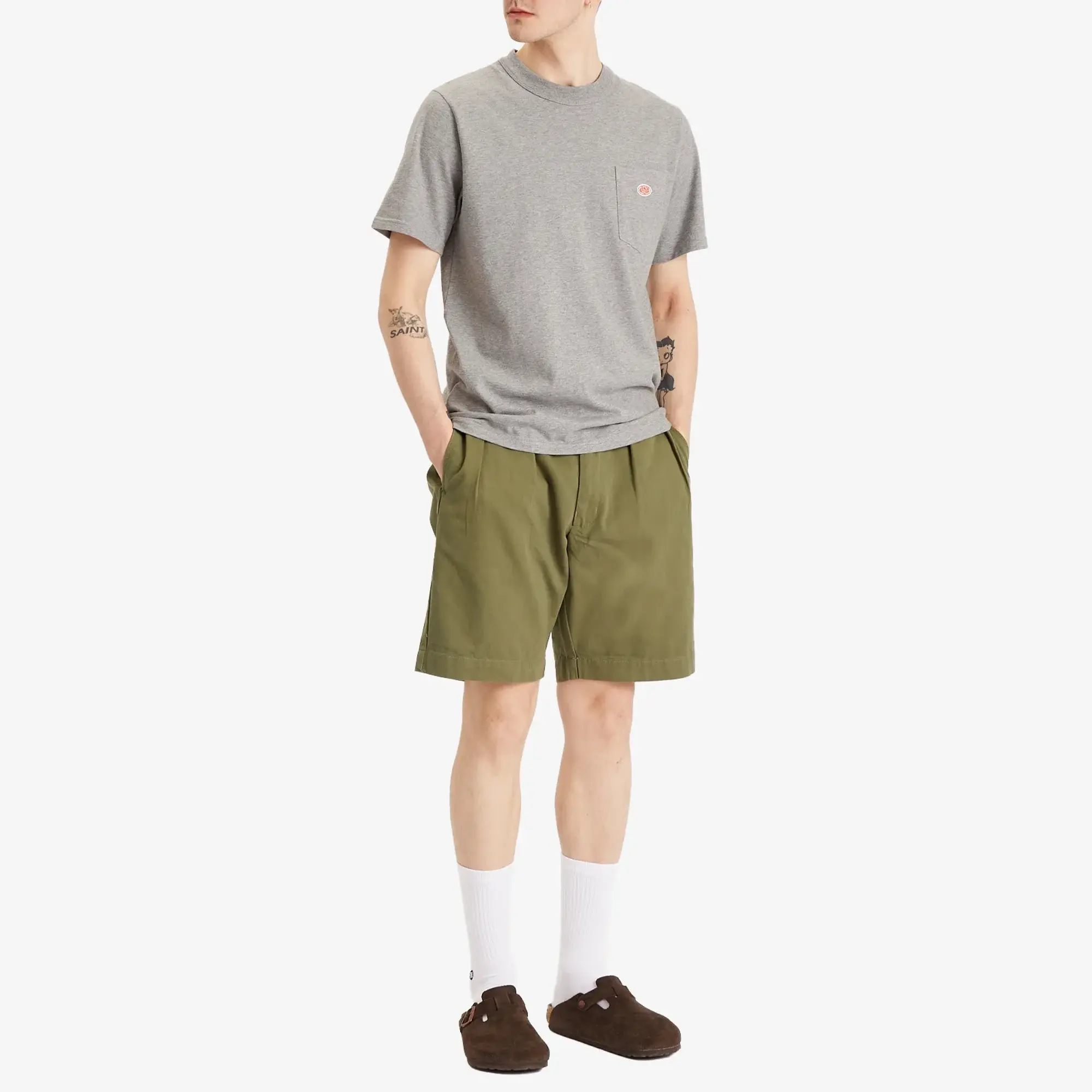 Service Works Men's Drill Part Timer Short Olive
