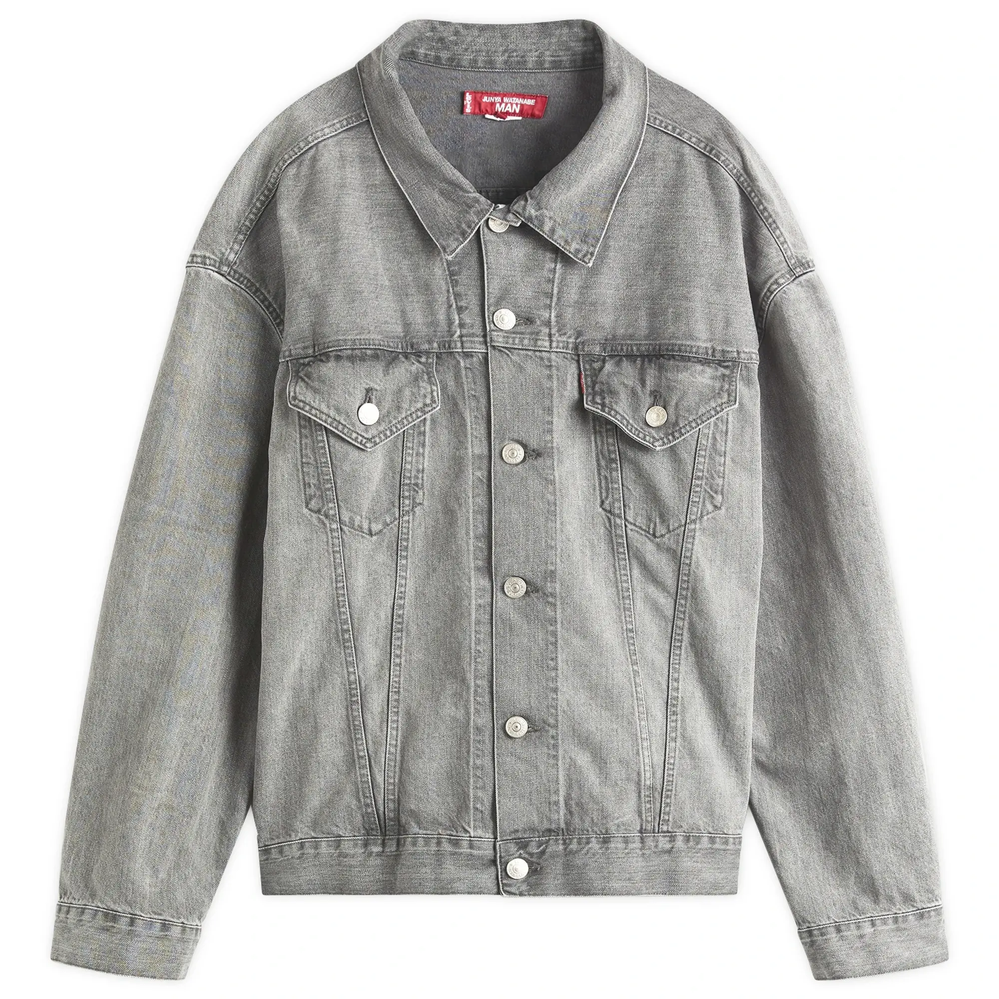 Junya Watanabe MAN Men's x Levis Selvedge Trucker Jacket Grey Mix