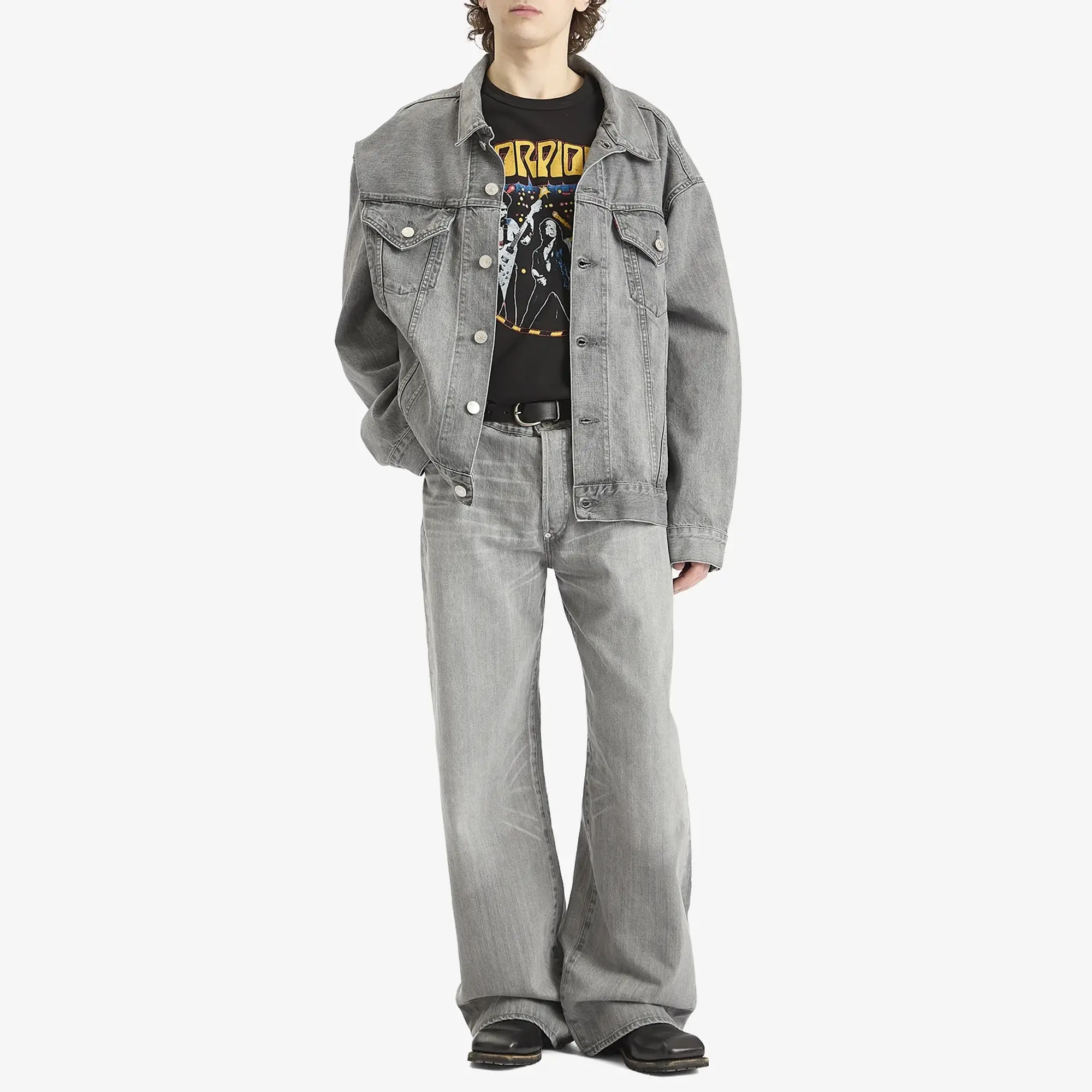 Junya Watanabe MAN Men's x Levis Selvedge Trucker Jacket Grey Mix