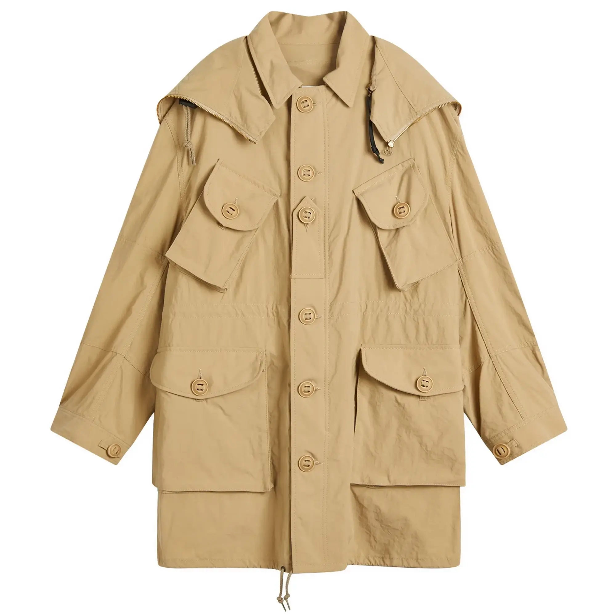 Junya Watanabe MAN Men's x C.P Company Nylon Oxford Goggle Jacket Beige