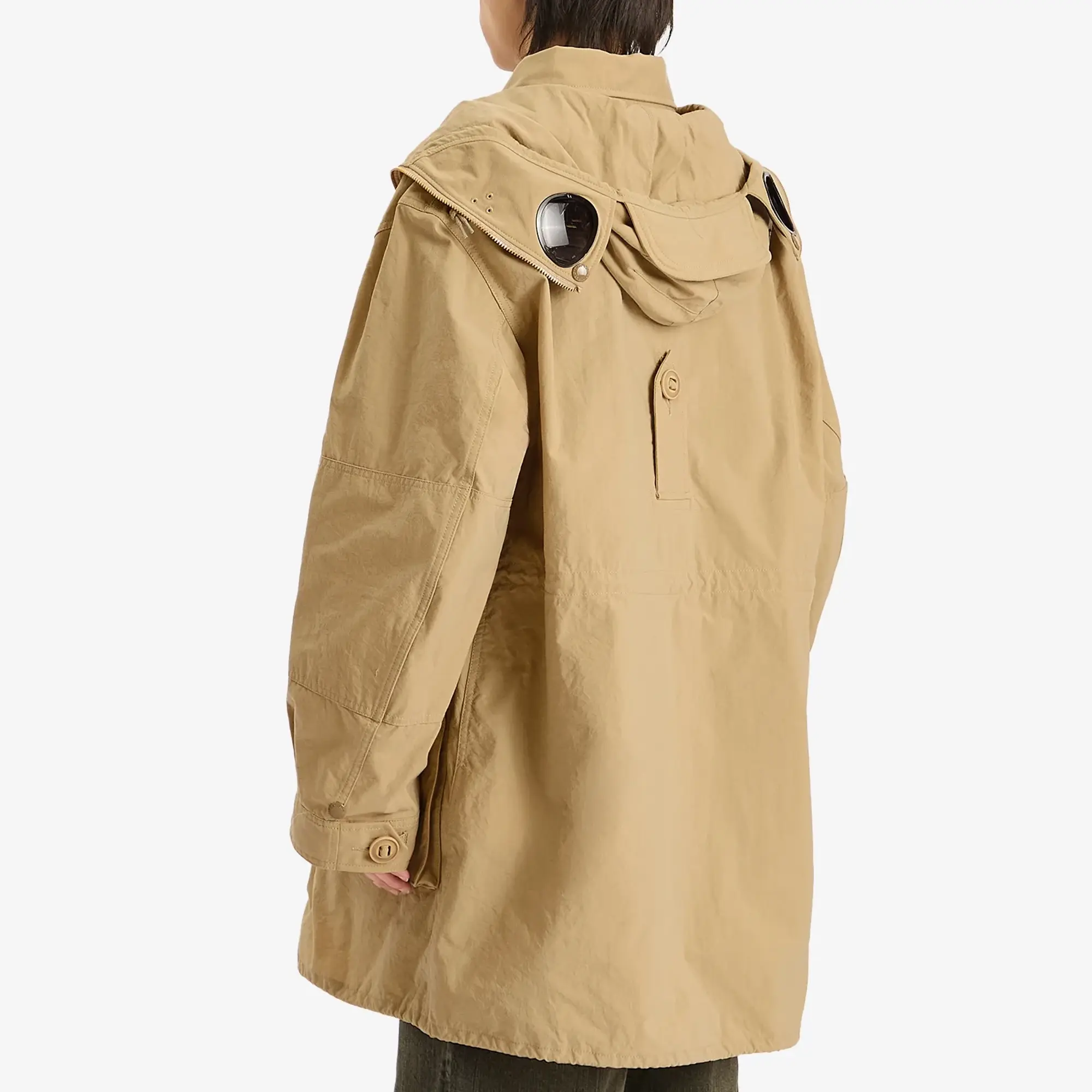 Junya Watanabe MAN Men's x C.P Company Nylon Oxford Goggle Jacket Beige