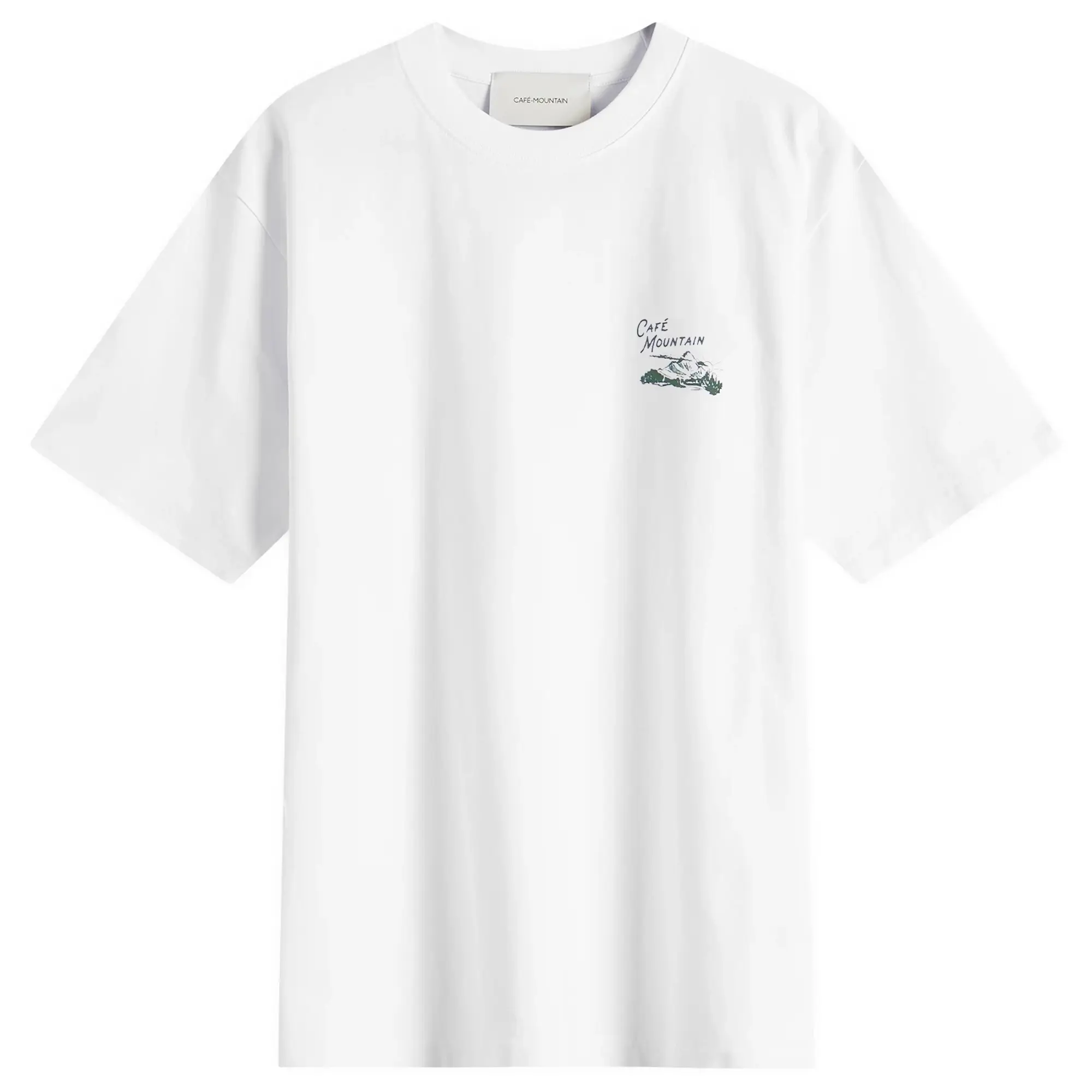 Café Mountain Men's Legacy T-Shirt Natural And Green