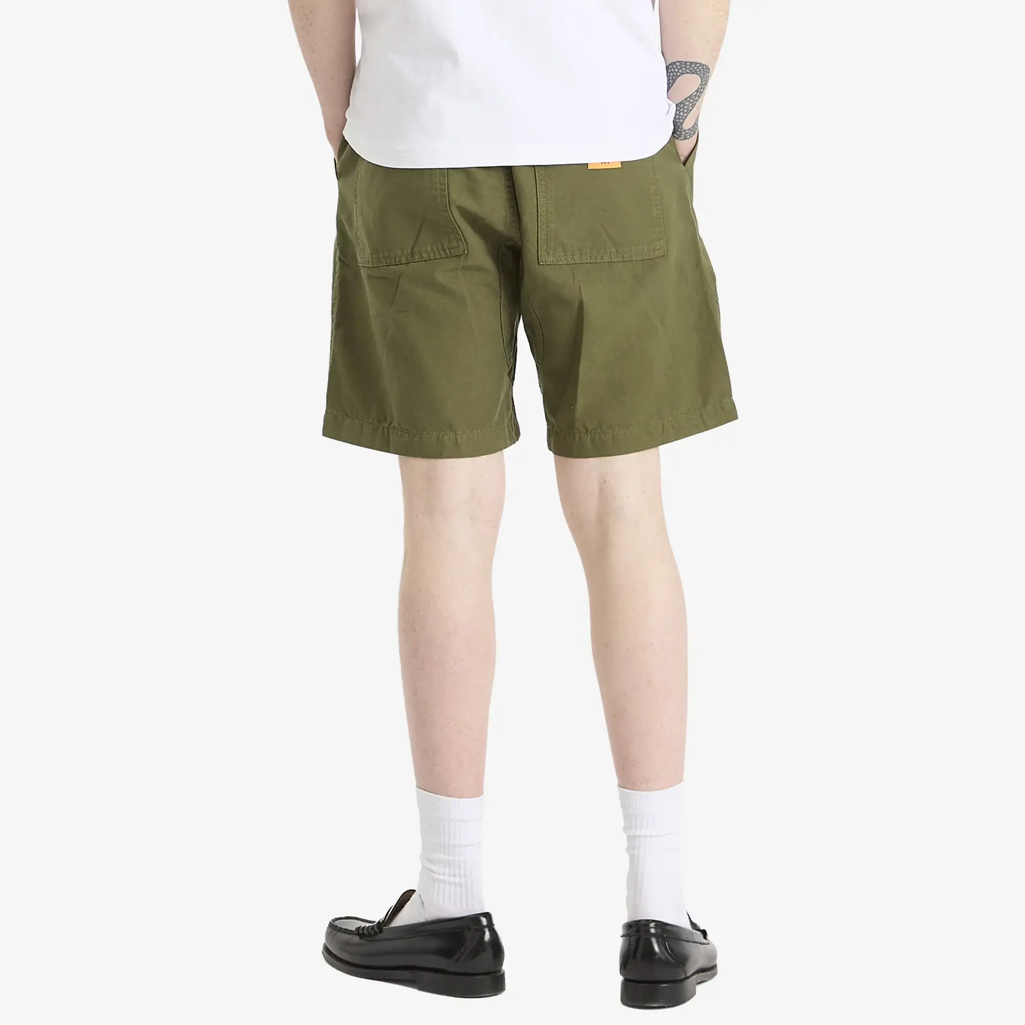 Service Works Men's Canvas Chef Short Olive