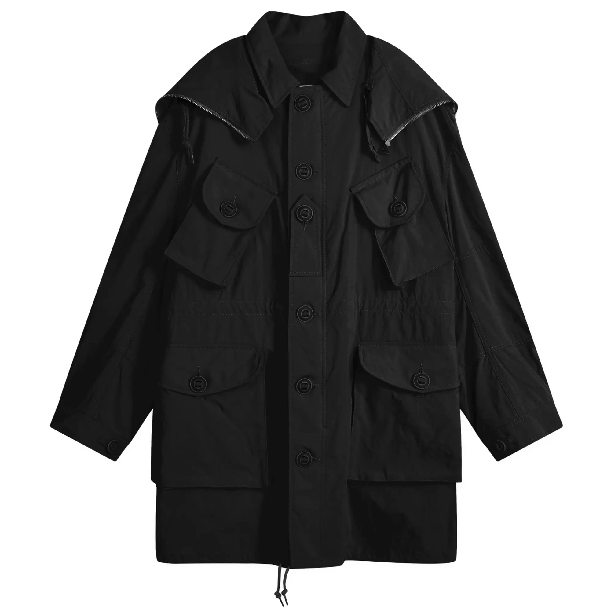 Junya Watanabe MAN Men's x C.P Company Nylon Oxford Goggle Jacket Black