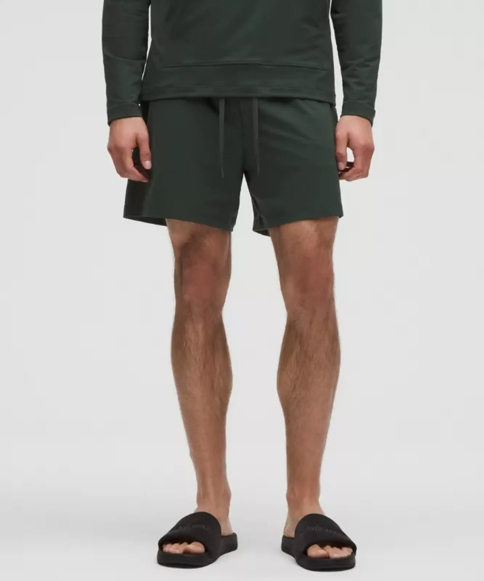 lululemon – Men's Soft Jersey Shorts – 5" – Color Green – Size L