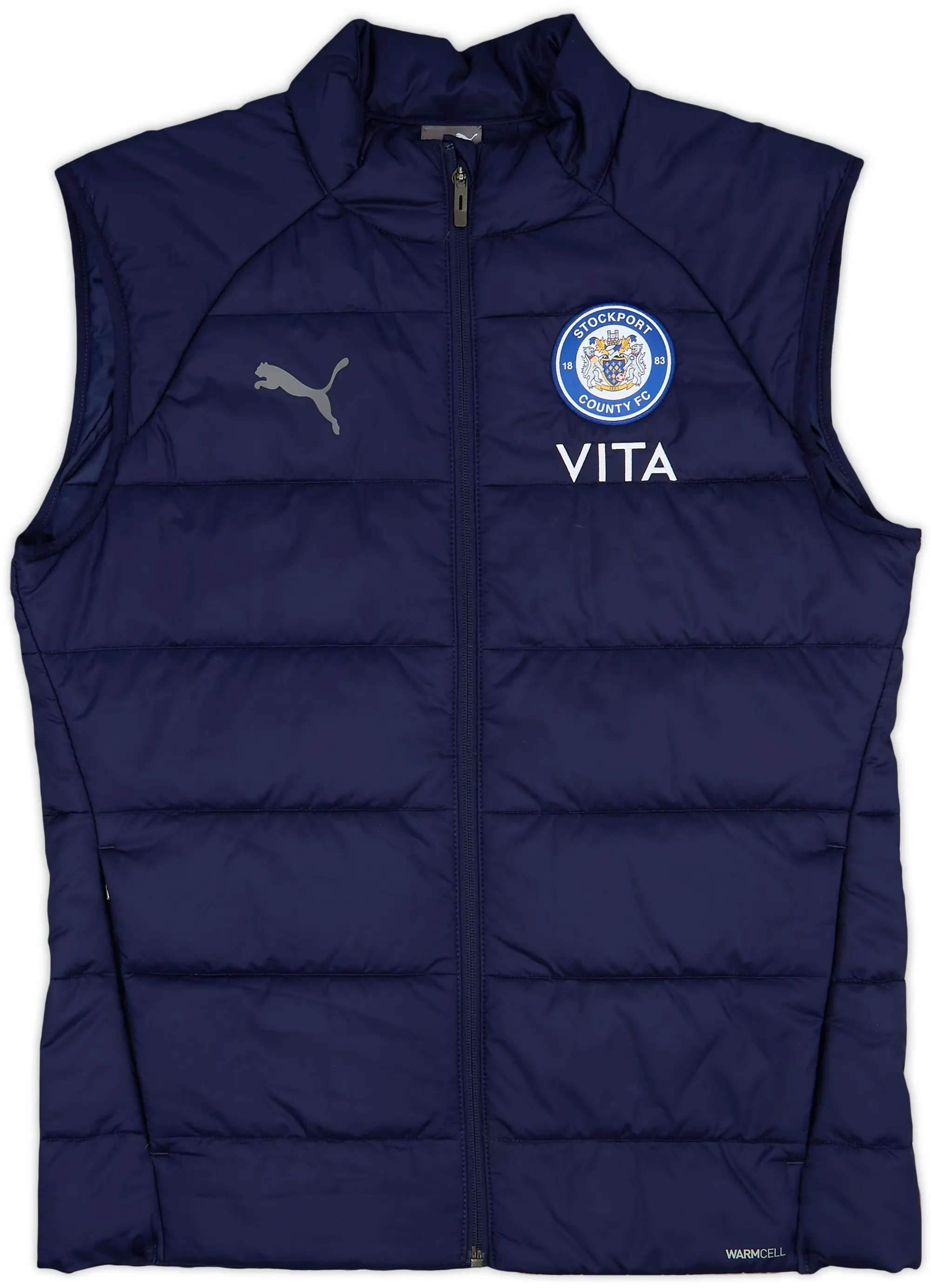 2022-23 Stockport County Puma Padded Gilet - 7/10 - (M)