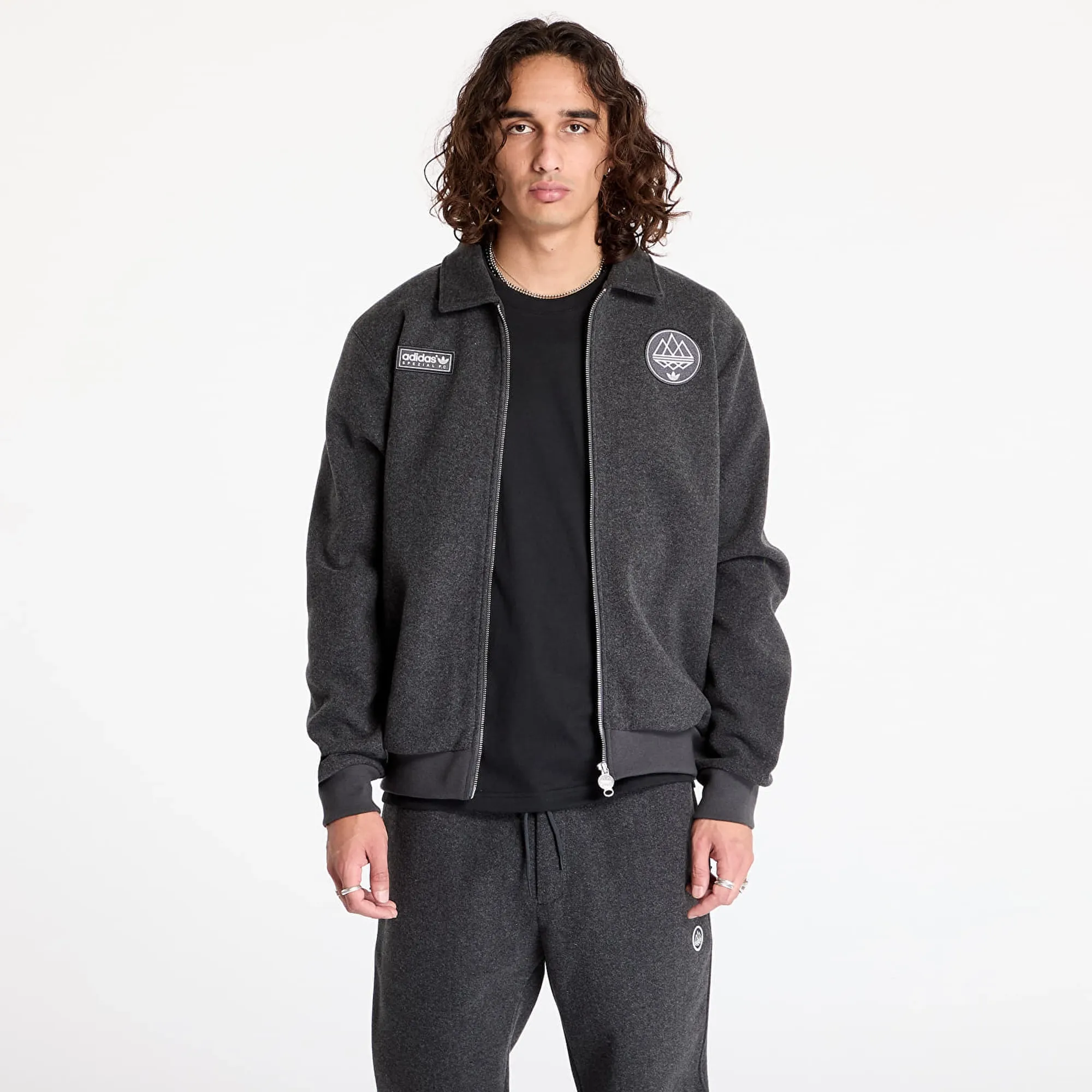Jacket Adidas Spezial Fleece Track Top Dark Grey Heather S