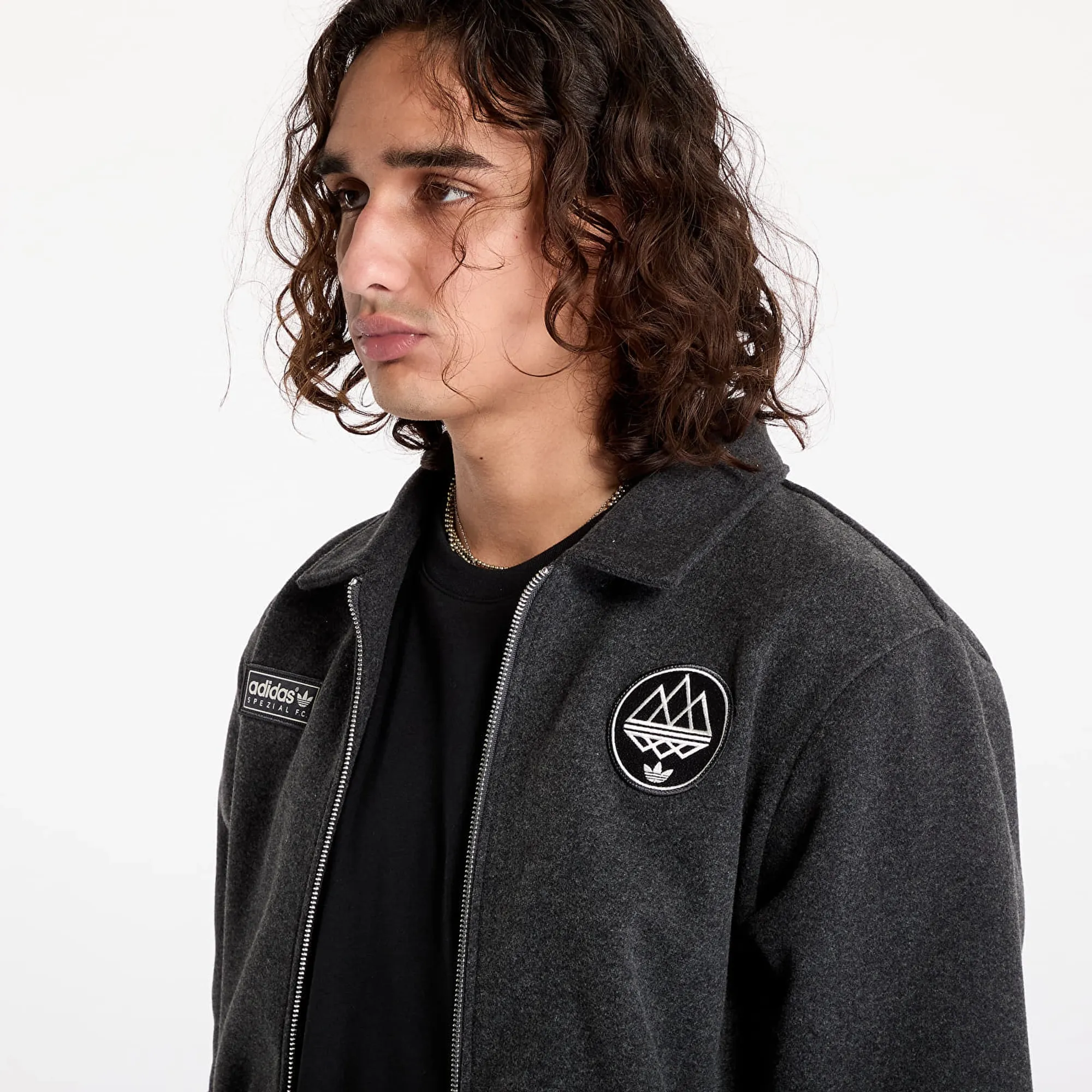 Jacket Adidas Spezial Fleece Track Top Dark Grey Heather S