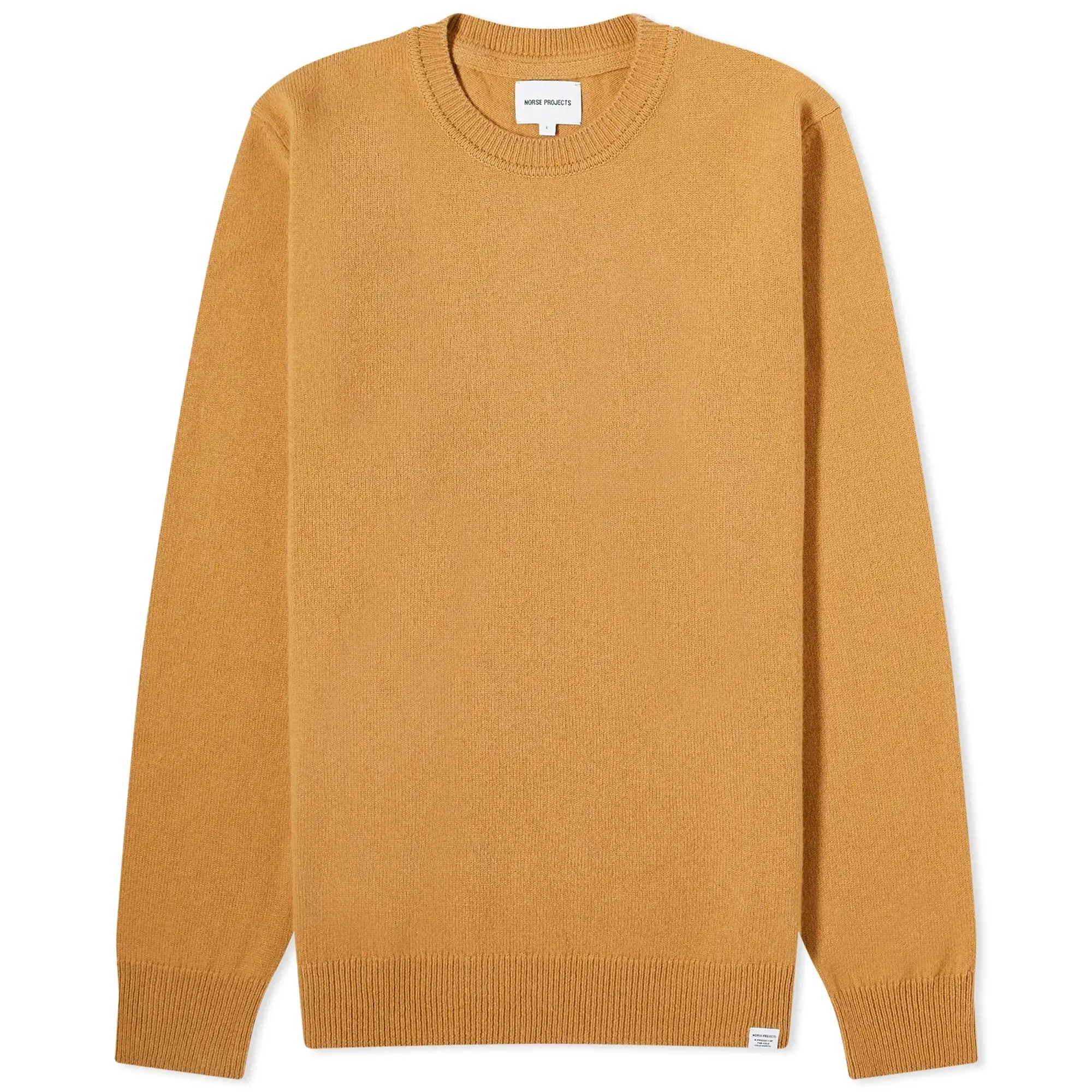 Norse Projects Men's Sigfred Lambswool Crew Knit Camel