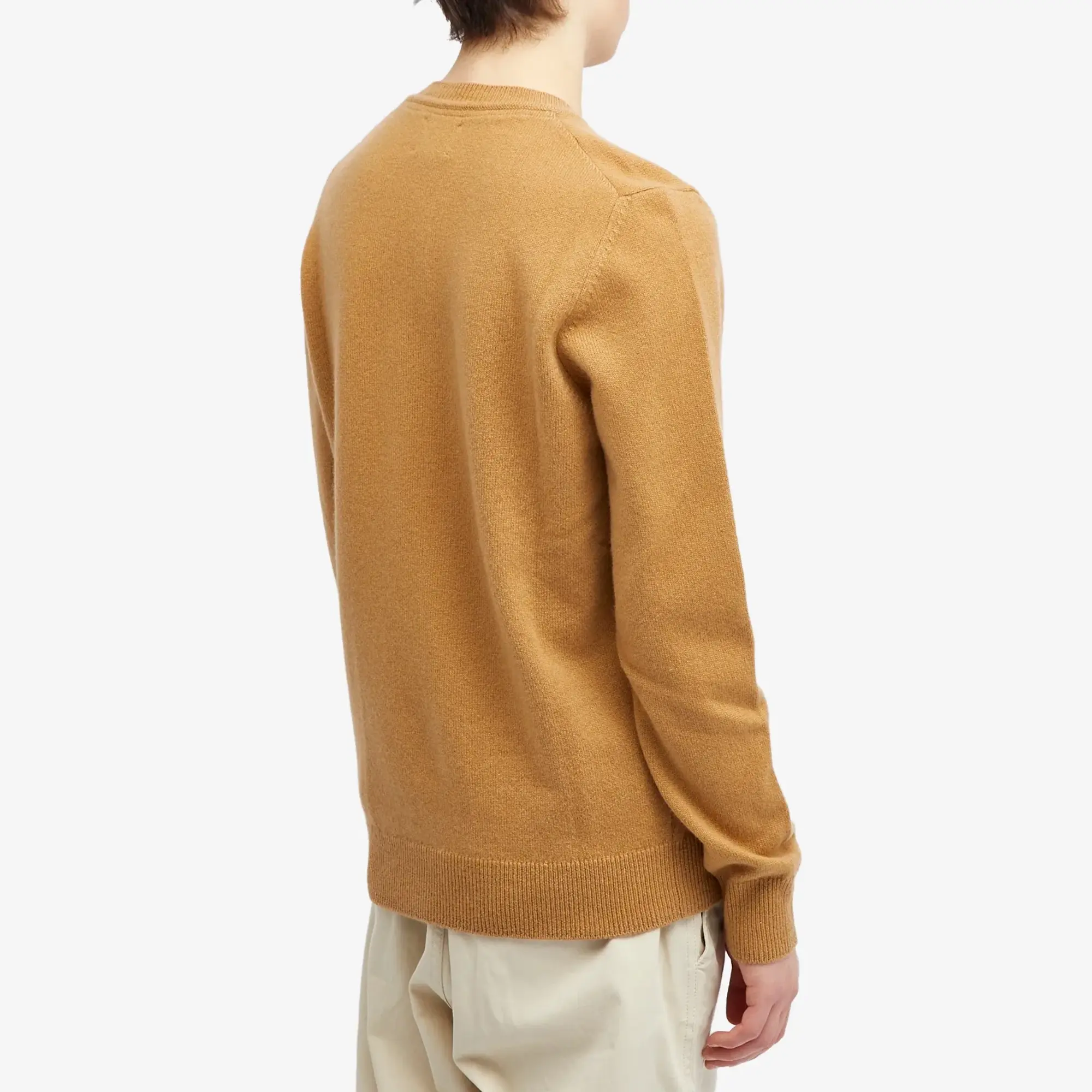 Norse Projects Men's Sigfred Lambswool Crew Knit Camel