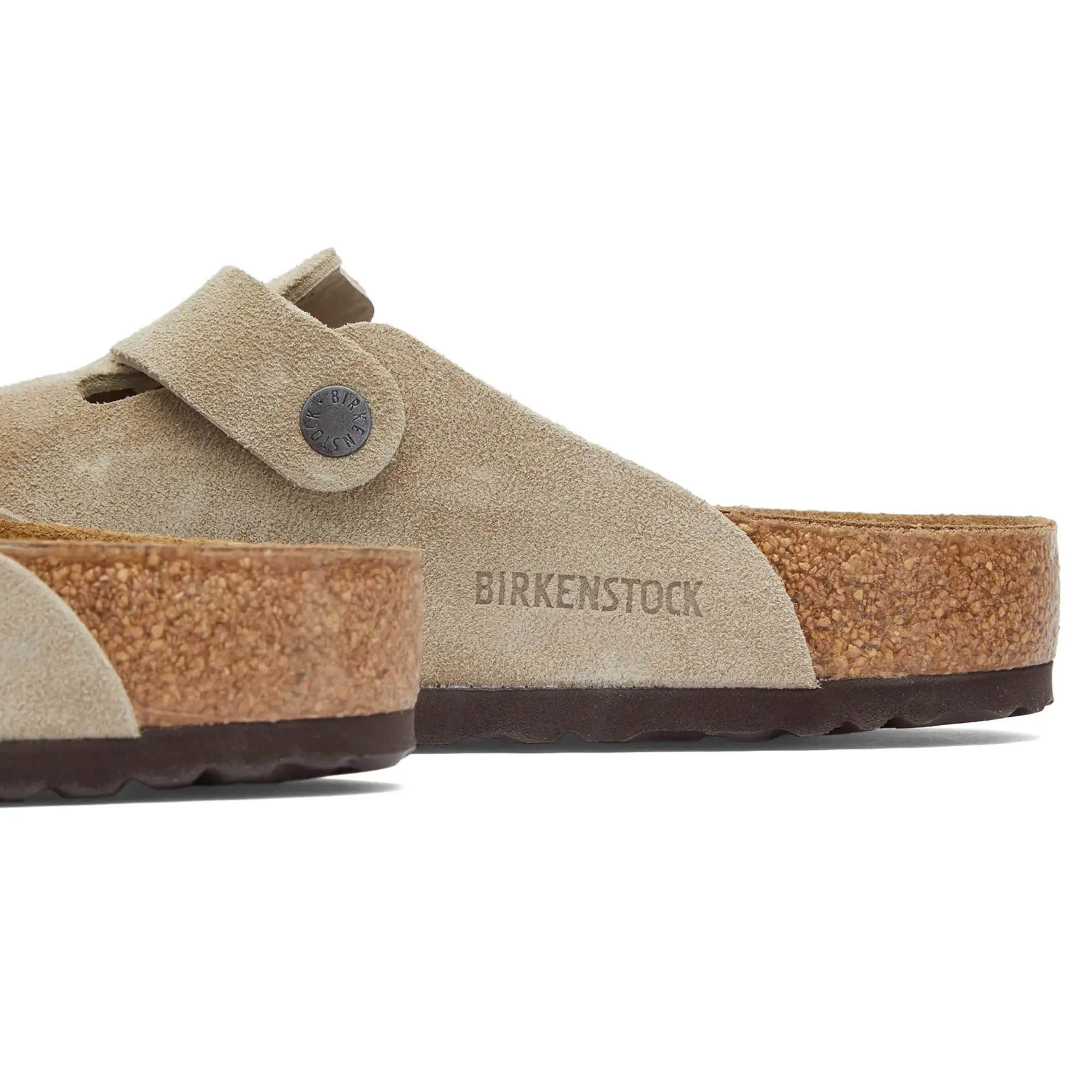 Birkenstock Boston Taupe Suede
