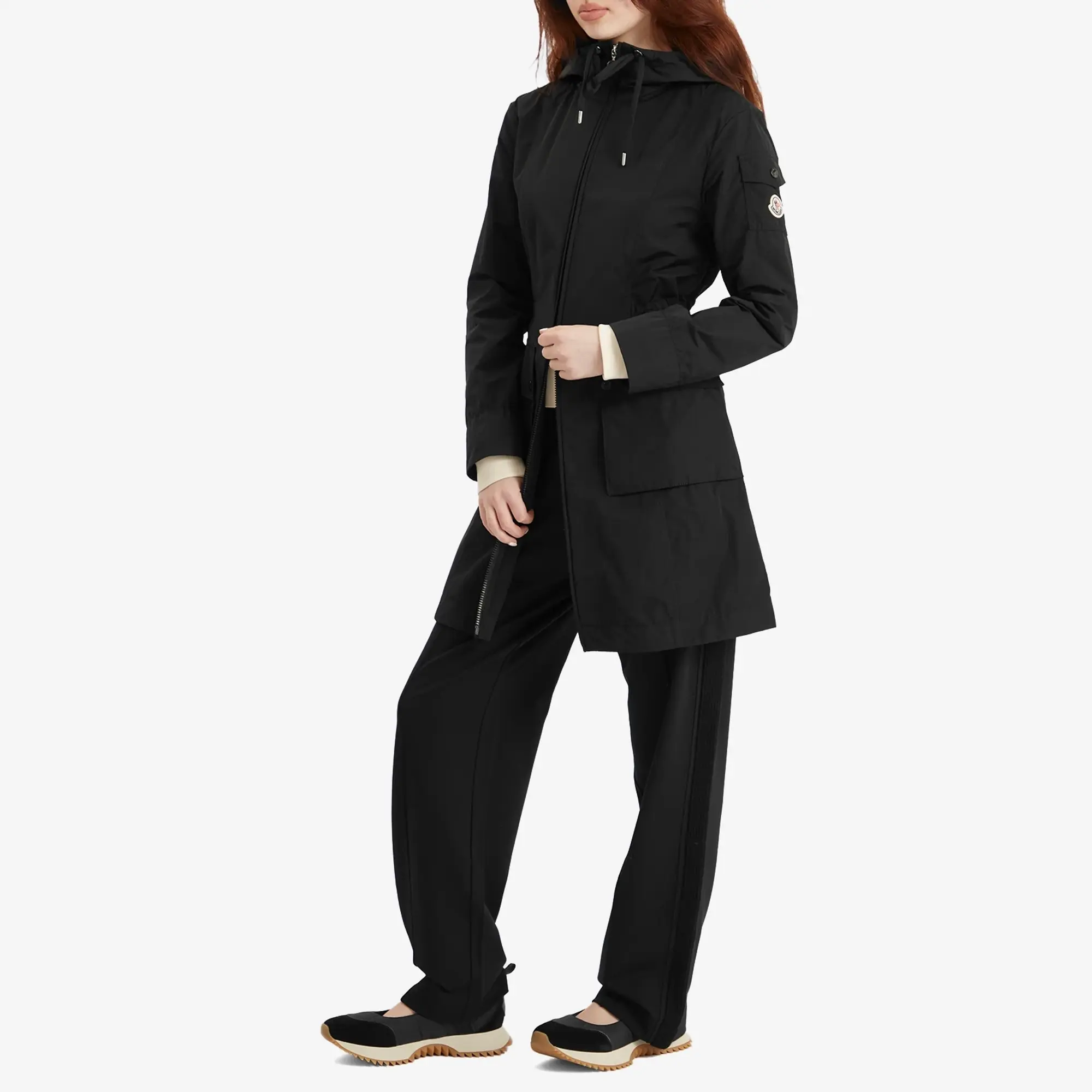 Moncler Women's Laerte Long Parka Black