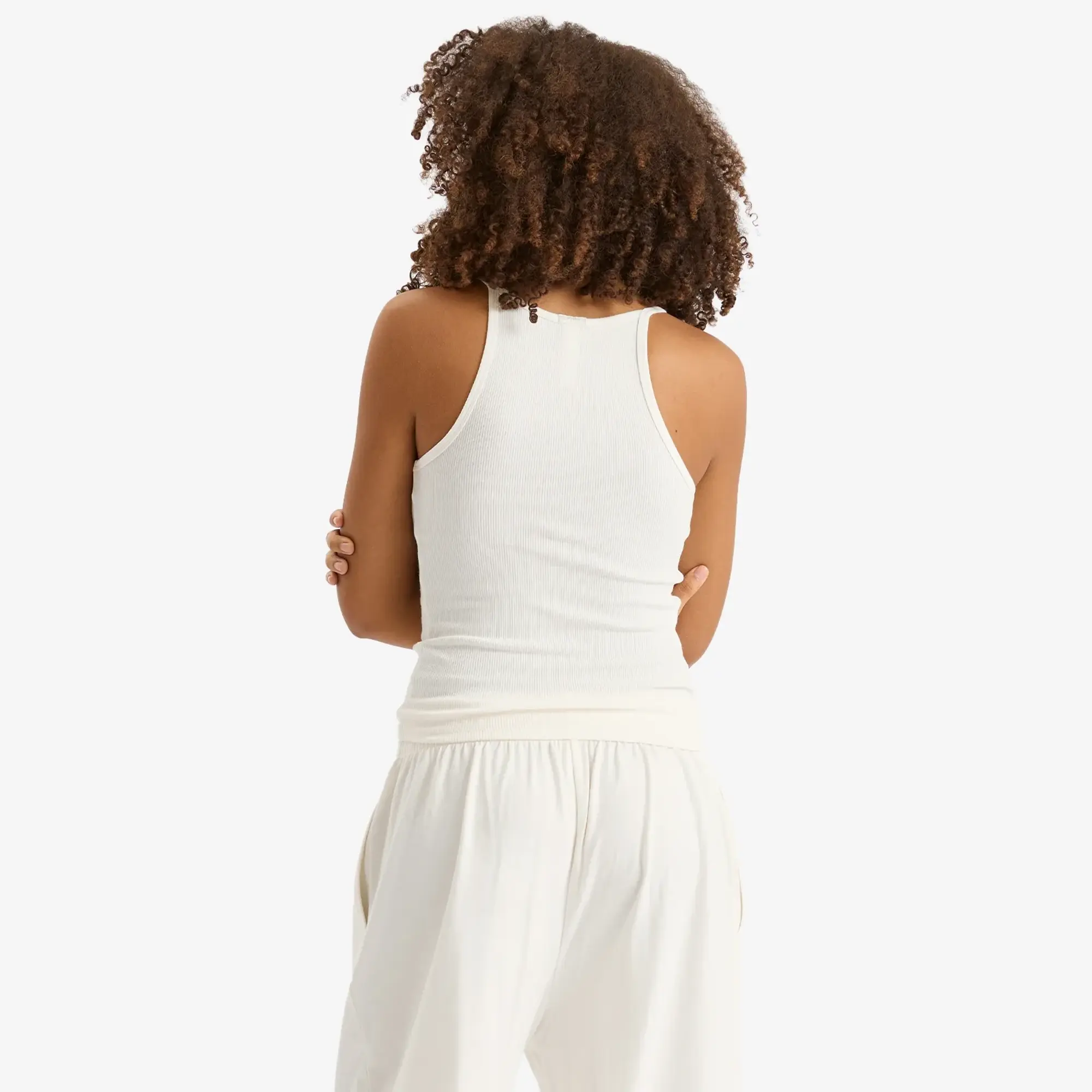 SKIMS Women's Cotton Rib Scoop Tank Marble
