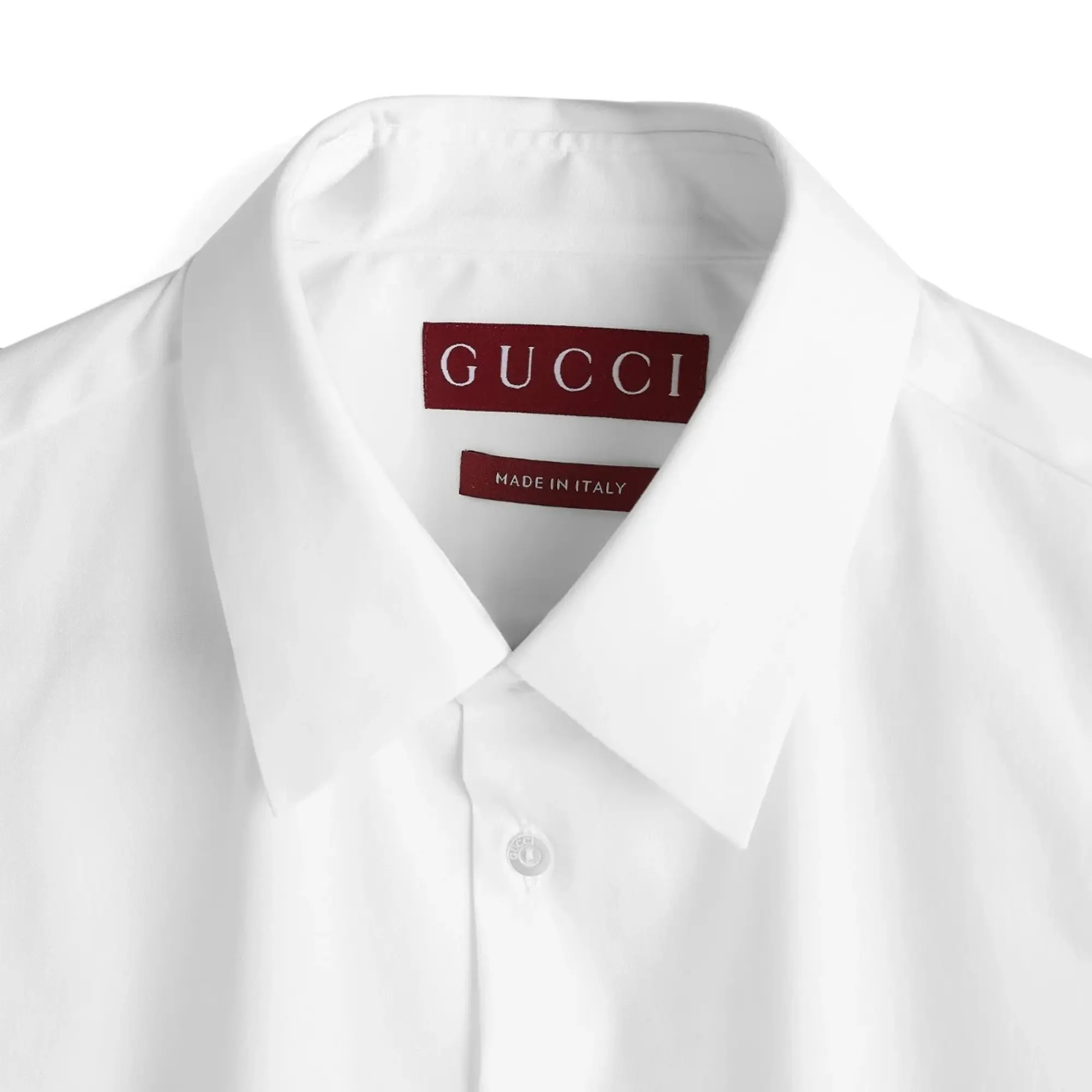 Gucci Men's Stretch Poplin Shirt White