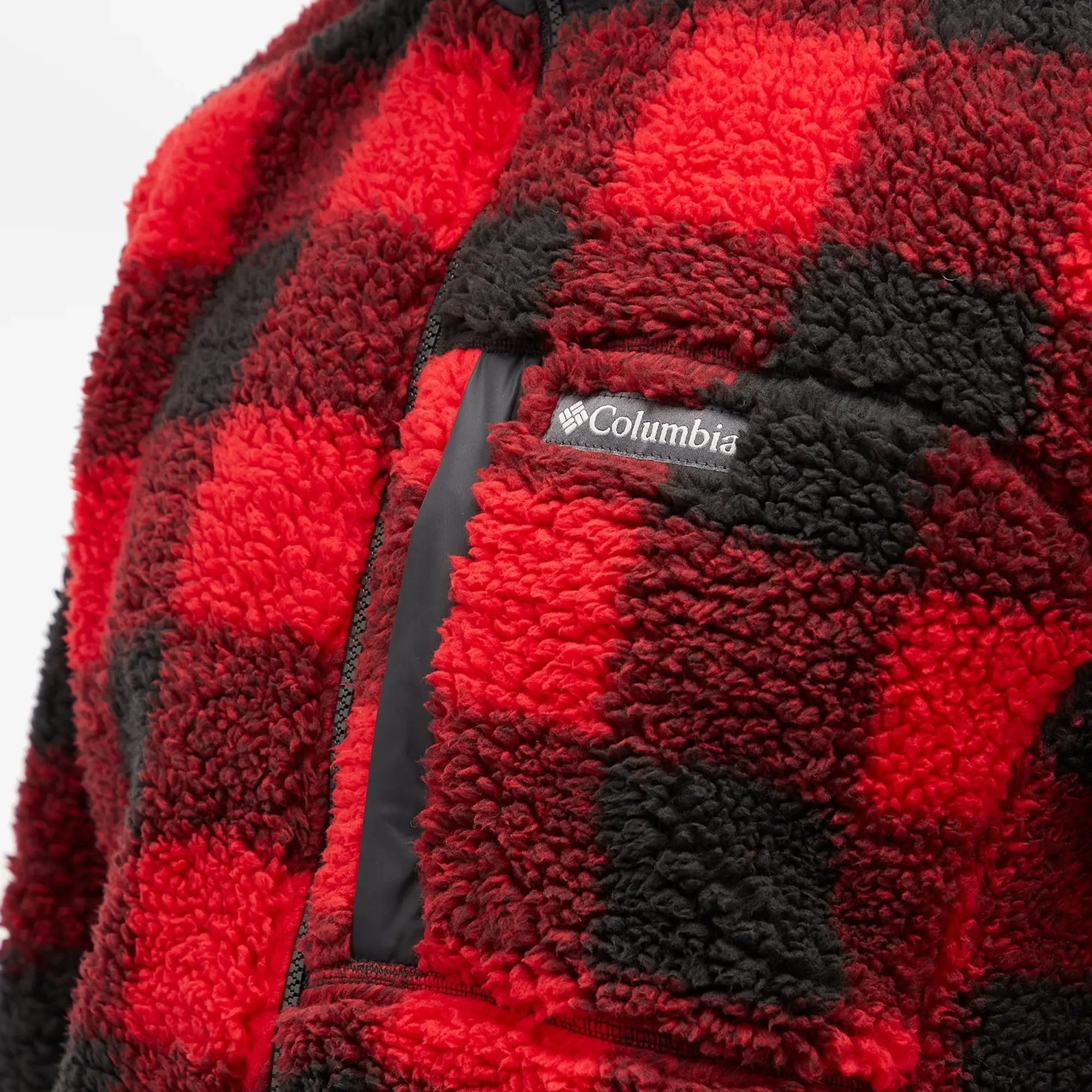 Columbia Men's Winter Pass™ Printed Fleece Mountain Red Check