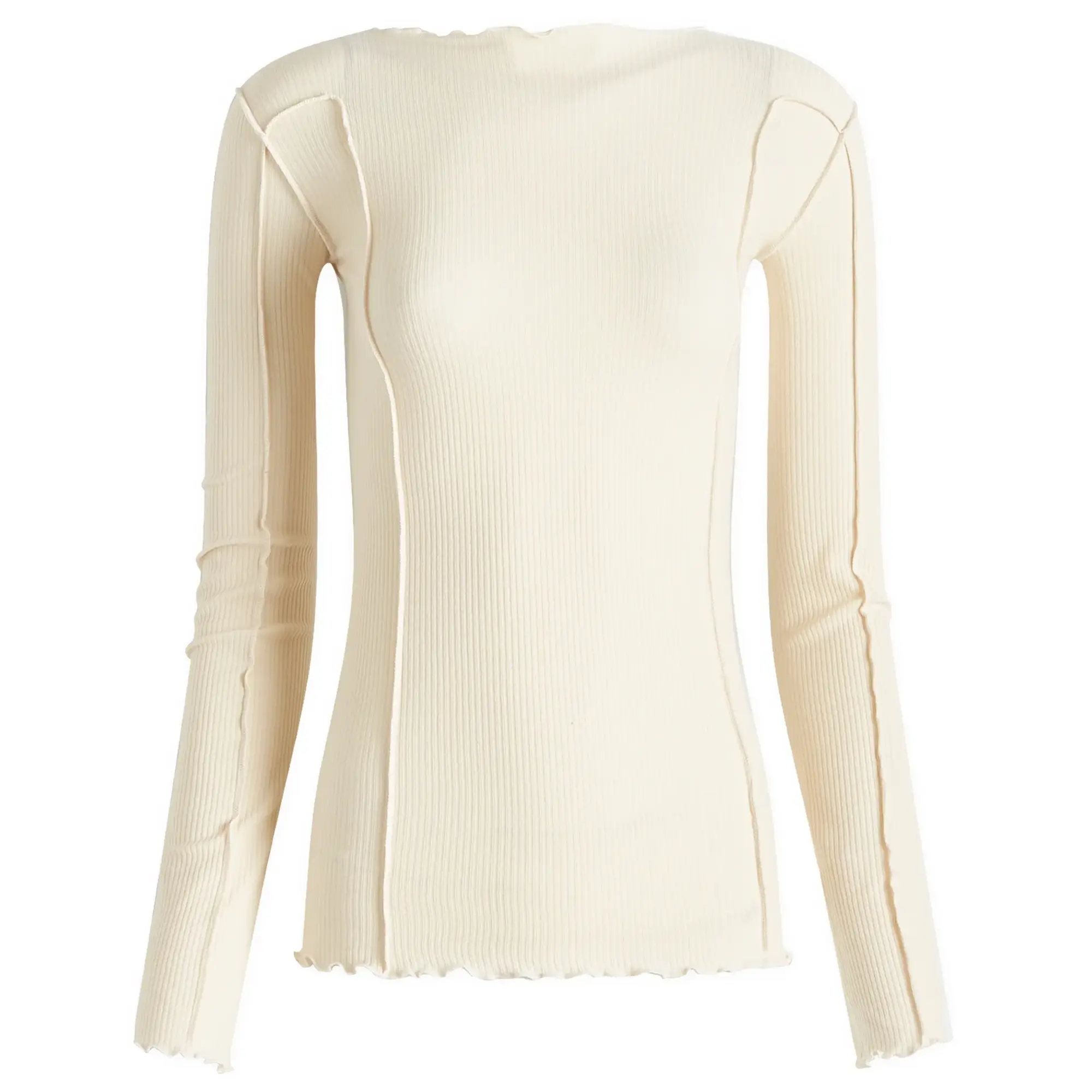 Baserange Women's Omato Long Sleeve Top Off White