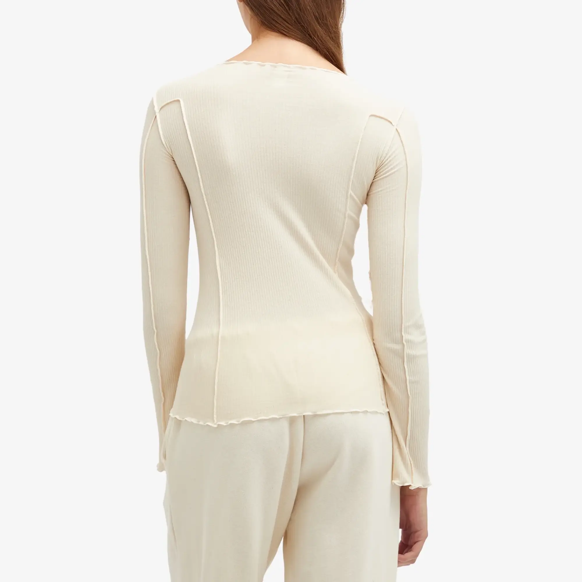 Baserange Women's Omato Long Sleeve Top Off White