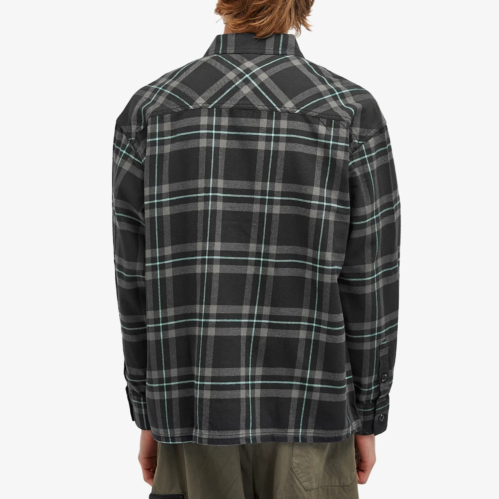 Neighborhood Men's Tartan Check Shirt Black