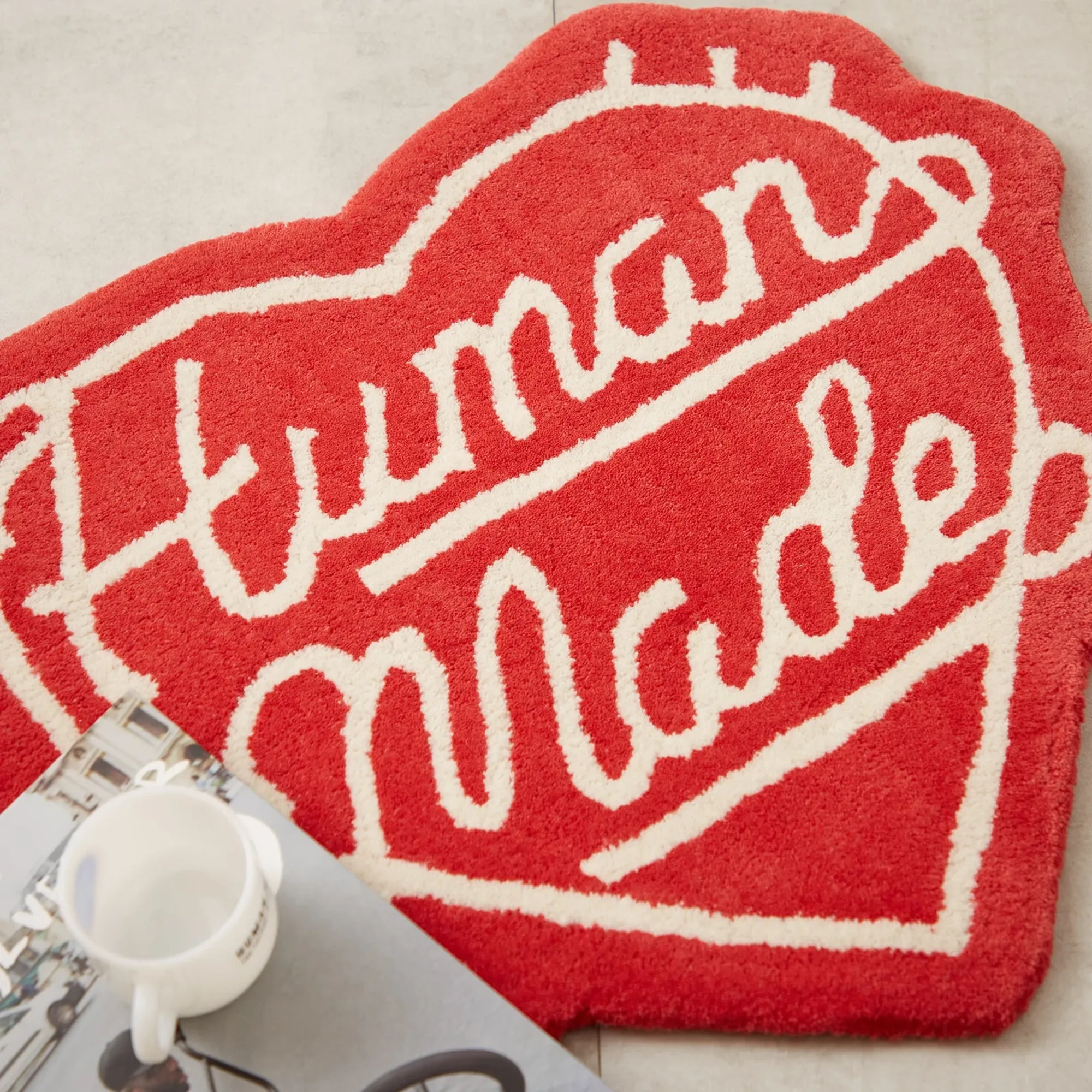 Human Made Men's Heart Rug Red | HM28GD074-RD | FOOTY.COM