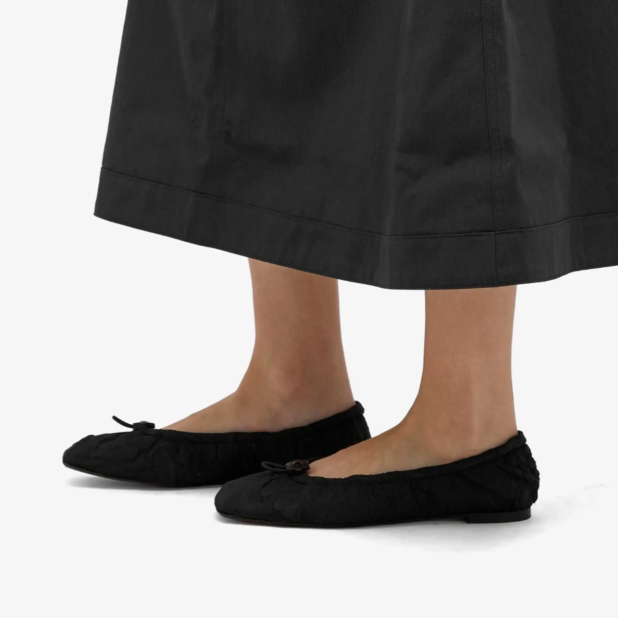 Cecilie Bahnsen Women's Orbella Ballet Gardenia Matelassé Black