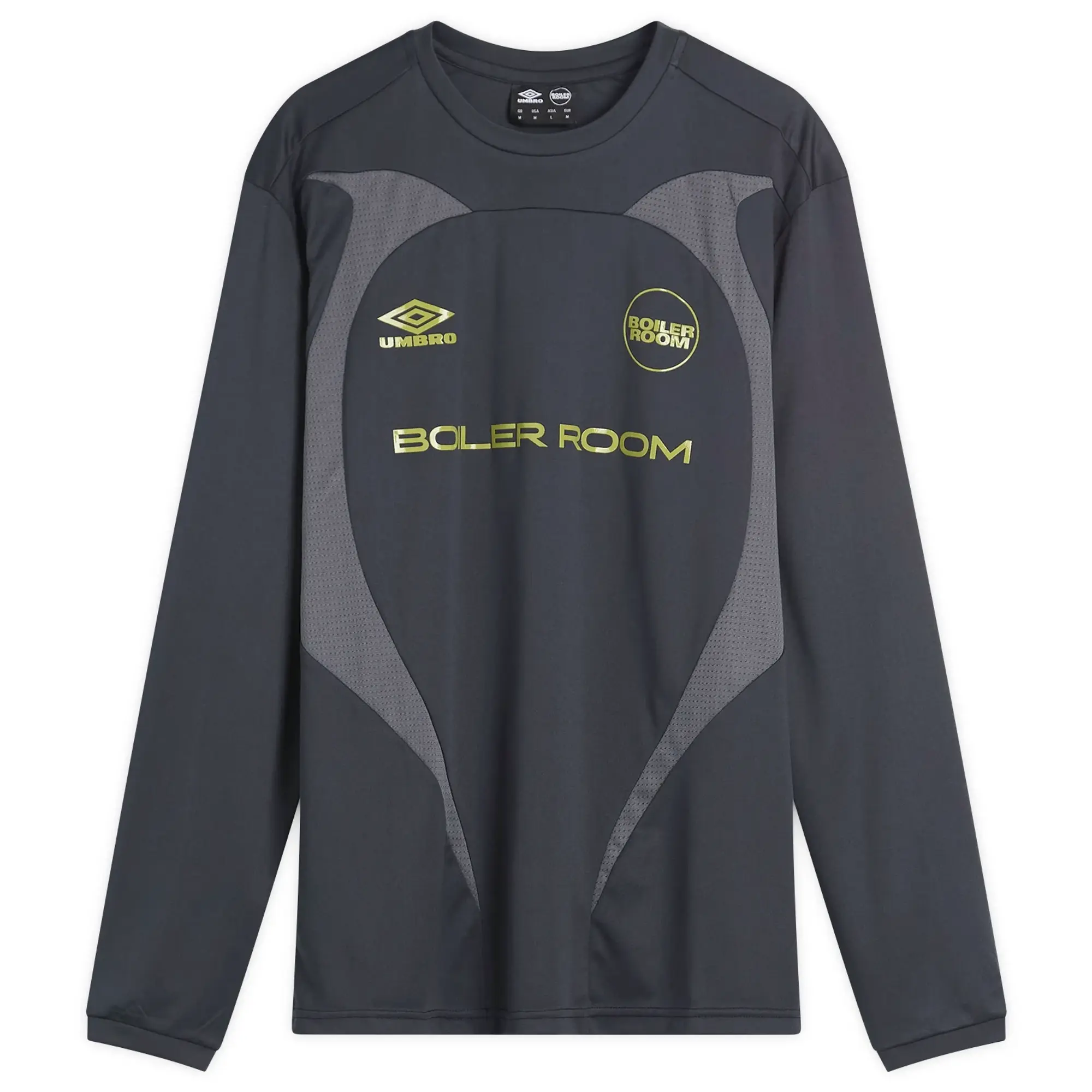Boiler Room Men's x Umbro Long Sleeve Football Shirt Blue