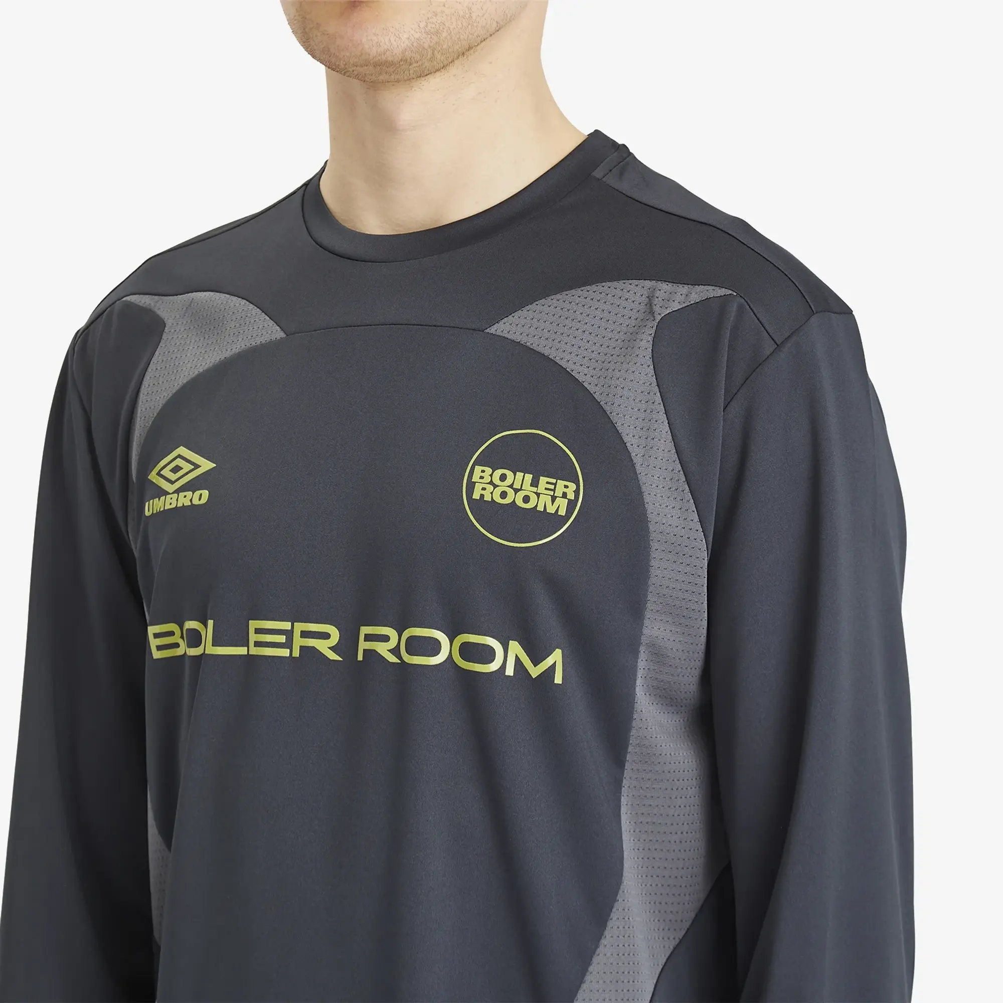 Boiler Room Men's x Umbro Long Sleeve Football Shirt Blue