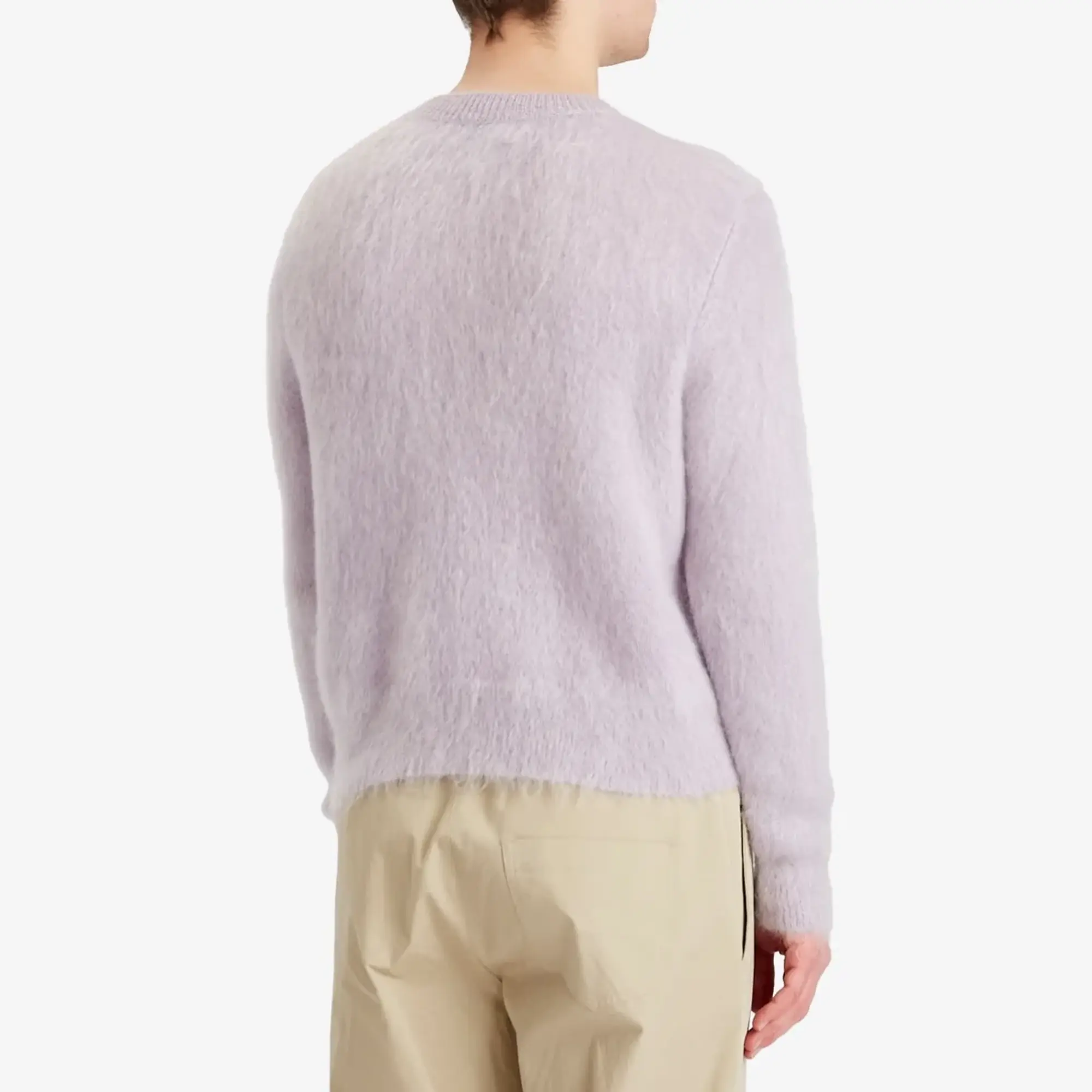 Saint Laurent Men's Lilac Mohair Jumper