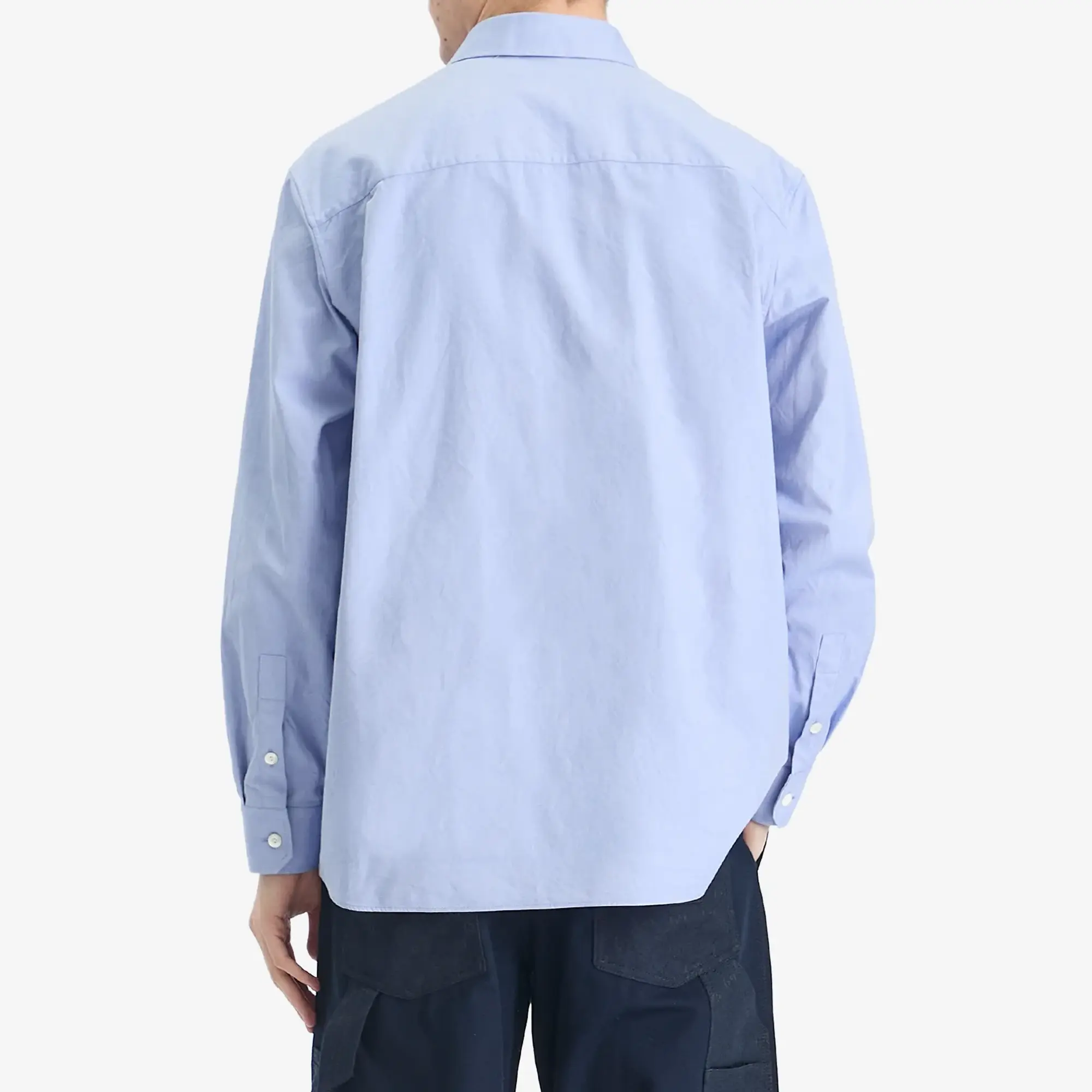 Gucci Men's Oxford Cotton Long Sleeve Shirt Sky Blue