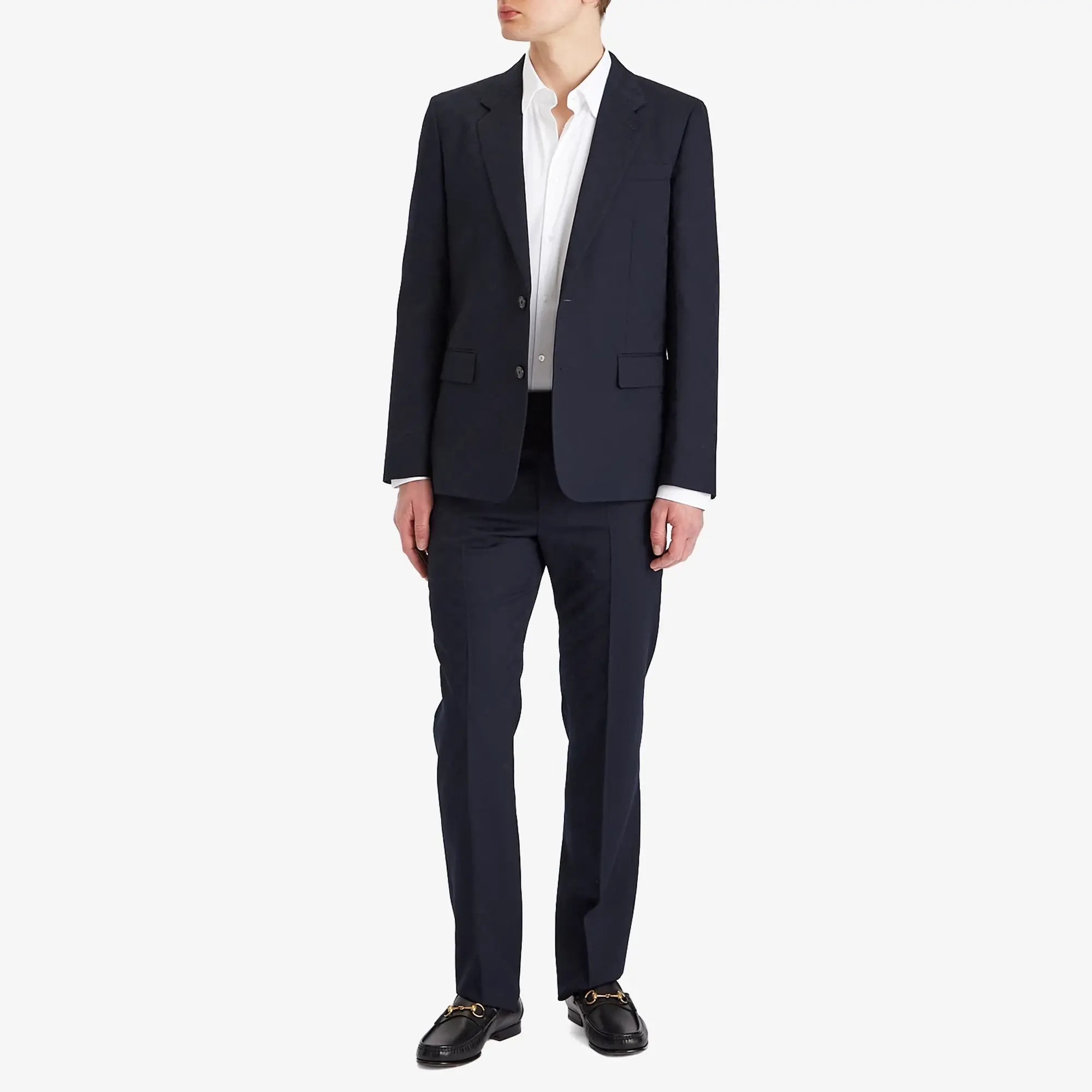 Gucci Men's GG Wool Jacquard Suit Ink