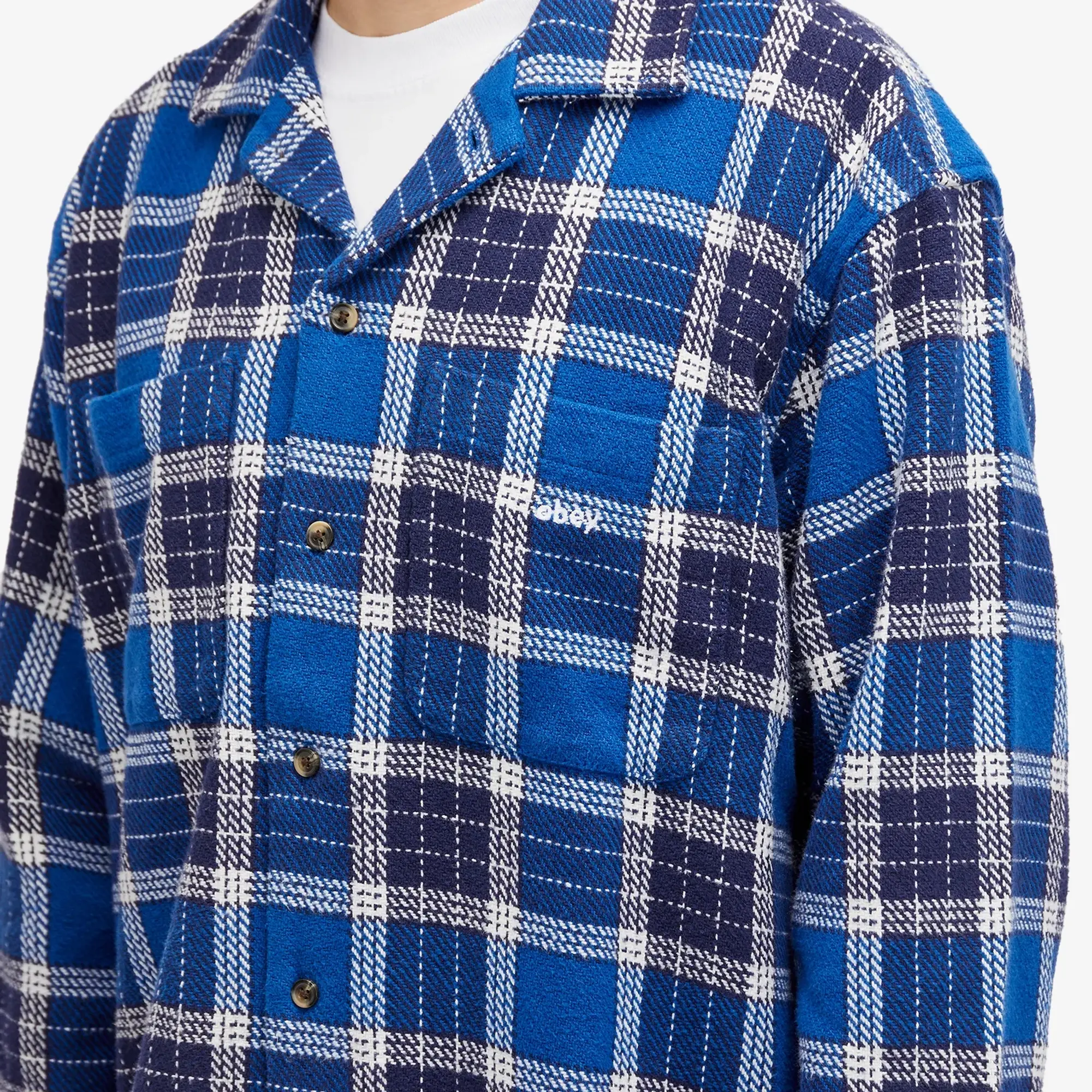 Obey Men's Bigwig Picture Woven Shirt Limoges Multi