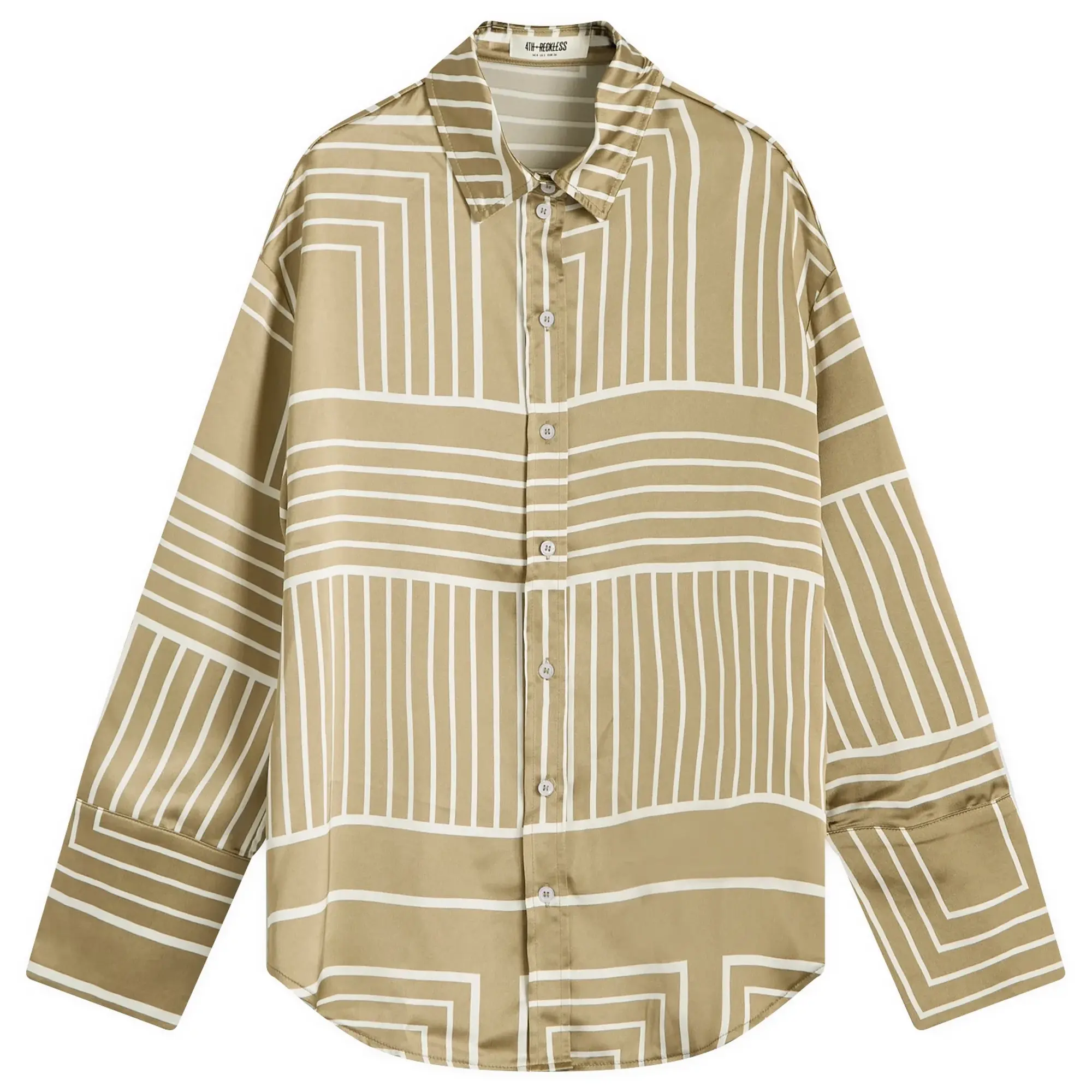 4th & Reckless Women's Amira Shirt Sage Print