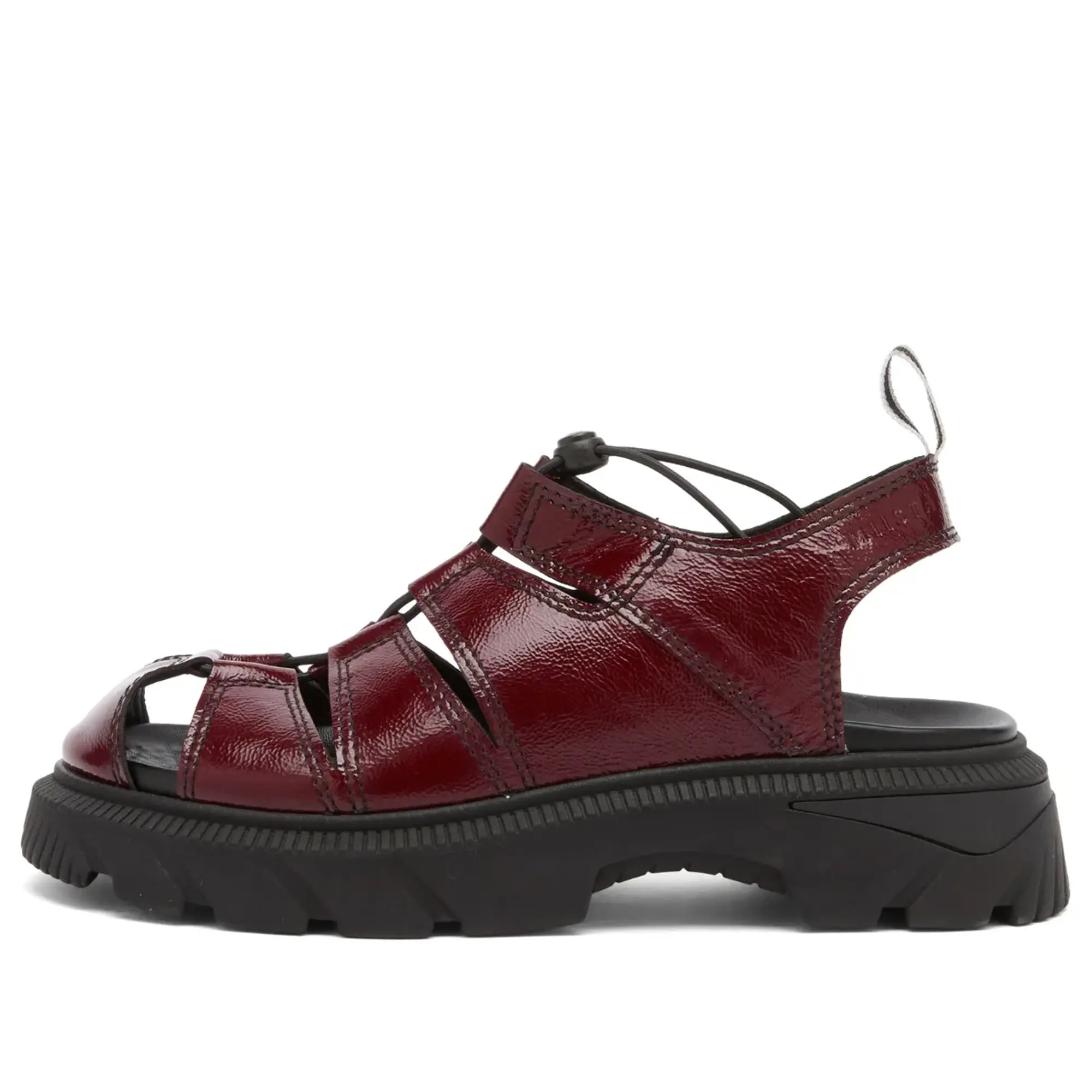 MIISTA Women's Eunice Burgundy Sandal Red