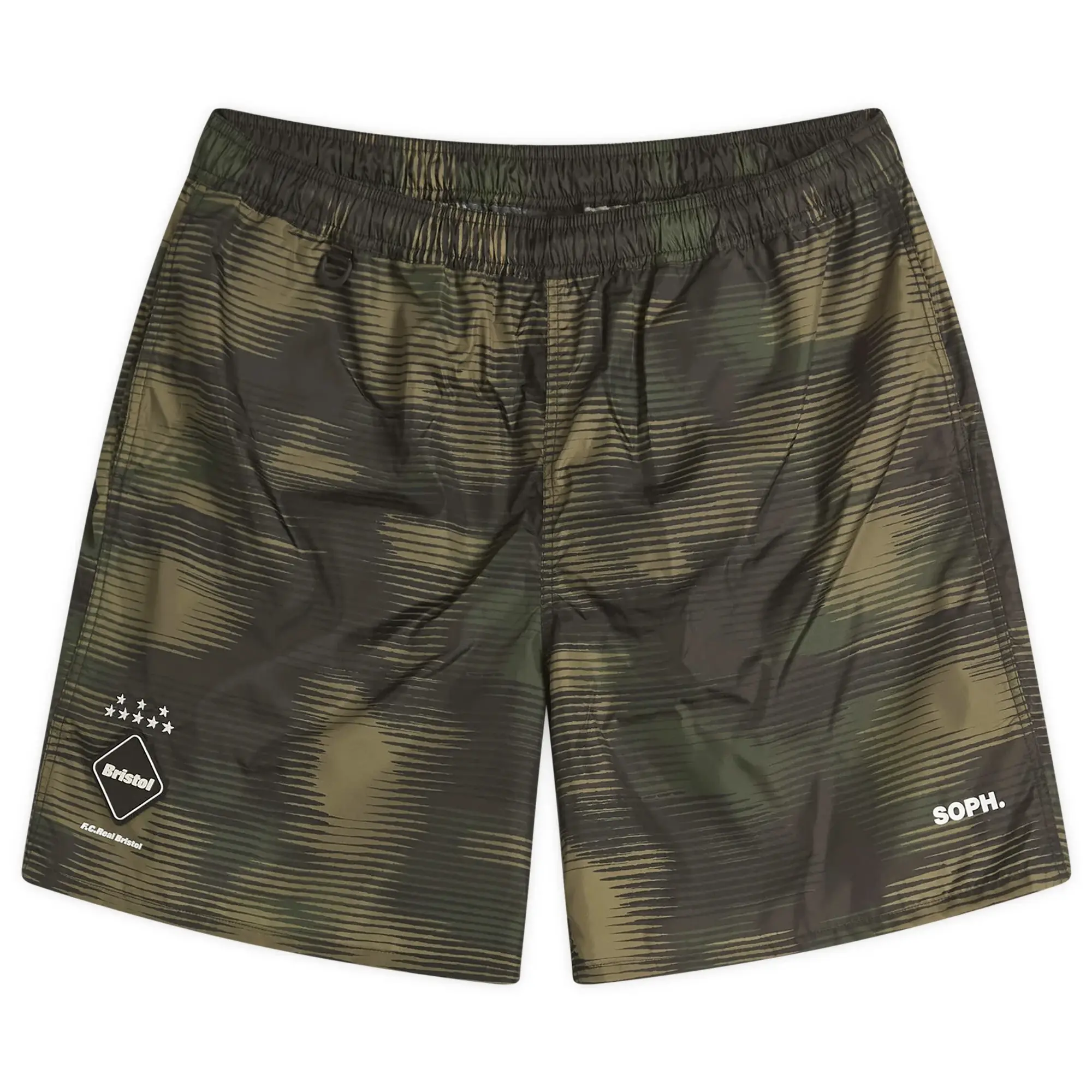 F.C. Real Bristol Men's Speed Camo Easy Shorts Woodland